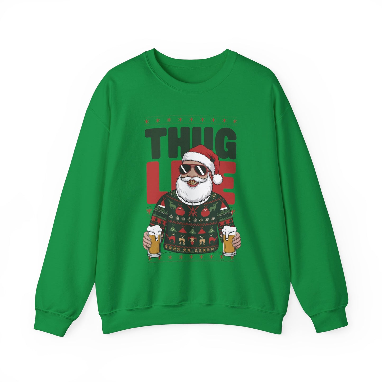 Gangsta Santa Thug Life Sweater | Funny Christmas Party Outfit
