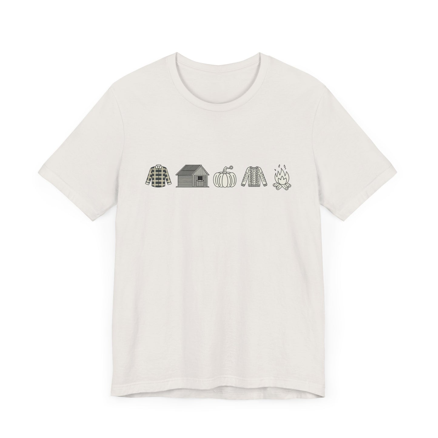 Autumn T-Shirt Symbols of Fall w/ Graphic Illustrations