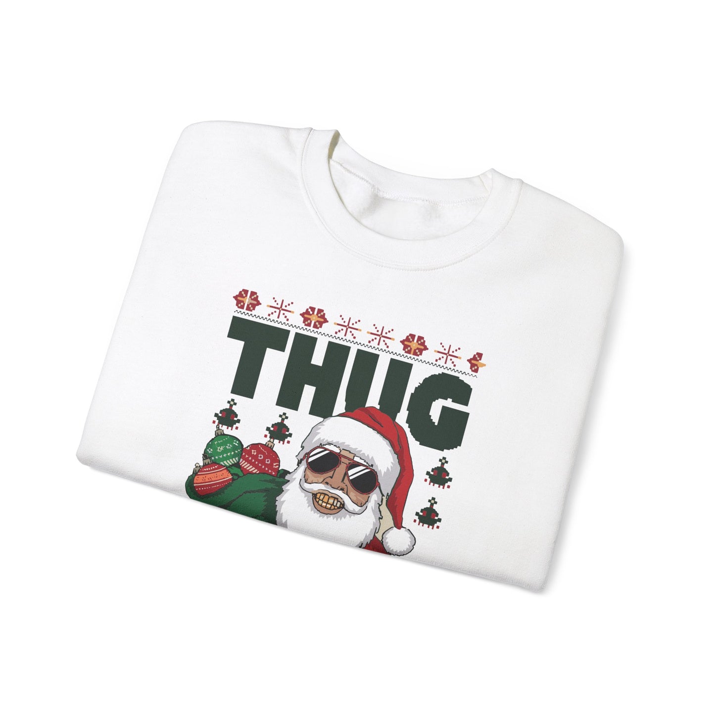 Suéter de Papá Noel de Thug Life | Sudadera de fiesta navideña de Gangsta
