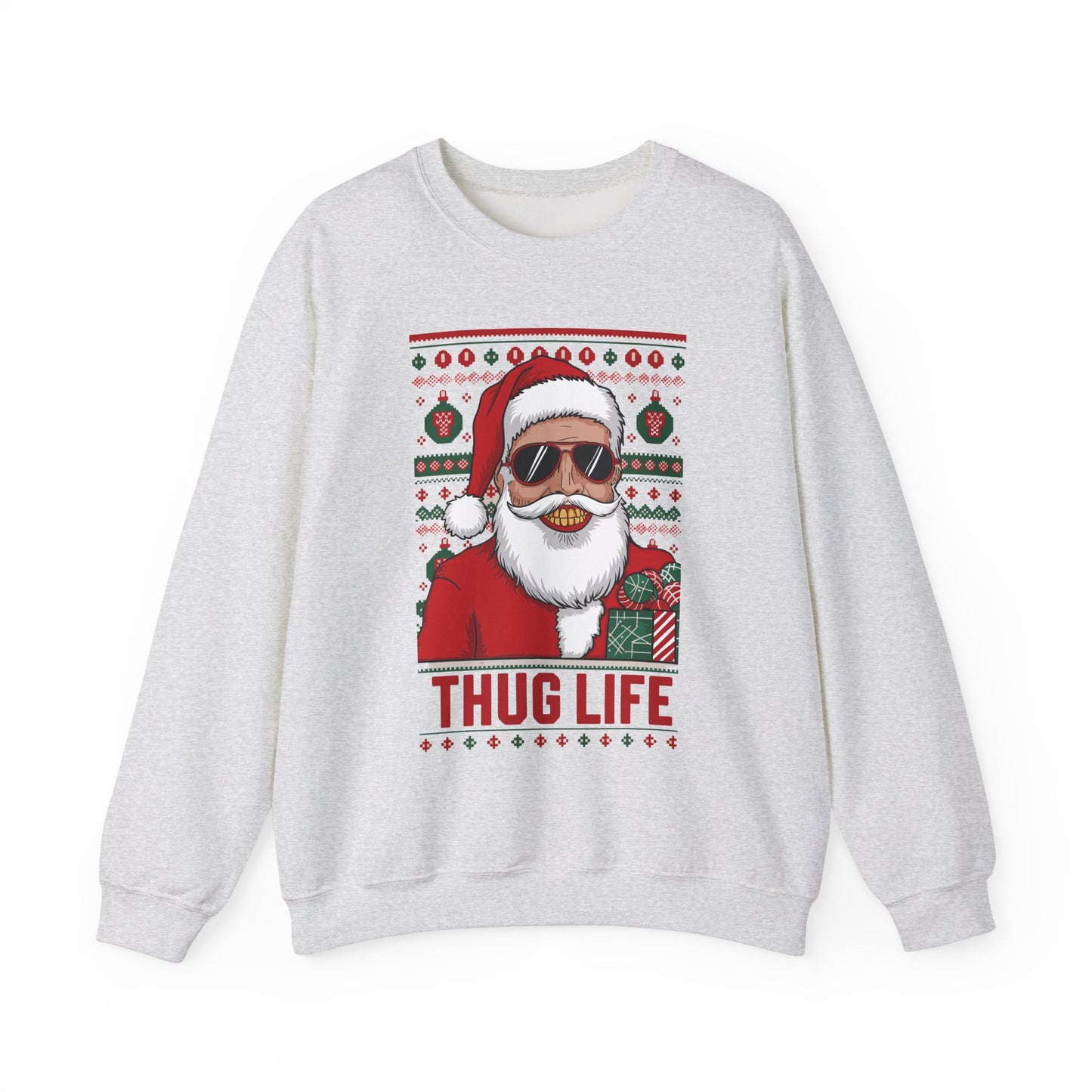 Santa's Thug Life Christmas Sweater | Funny Holiday Gift