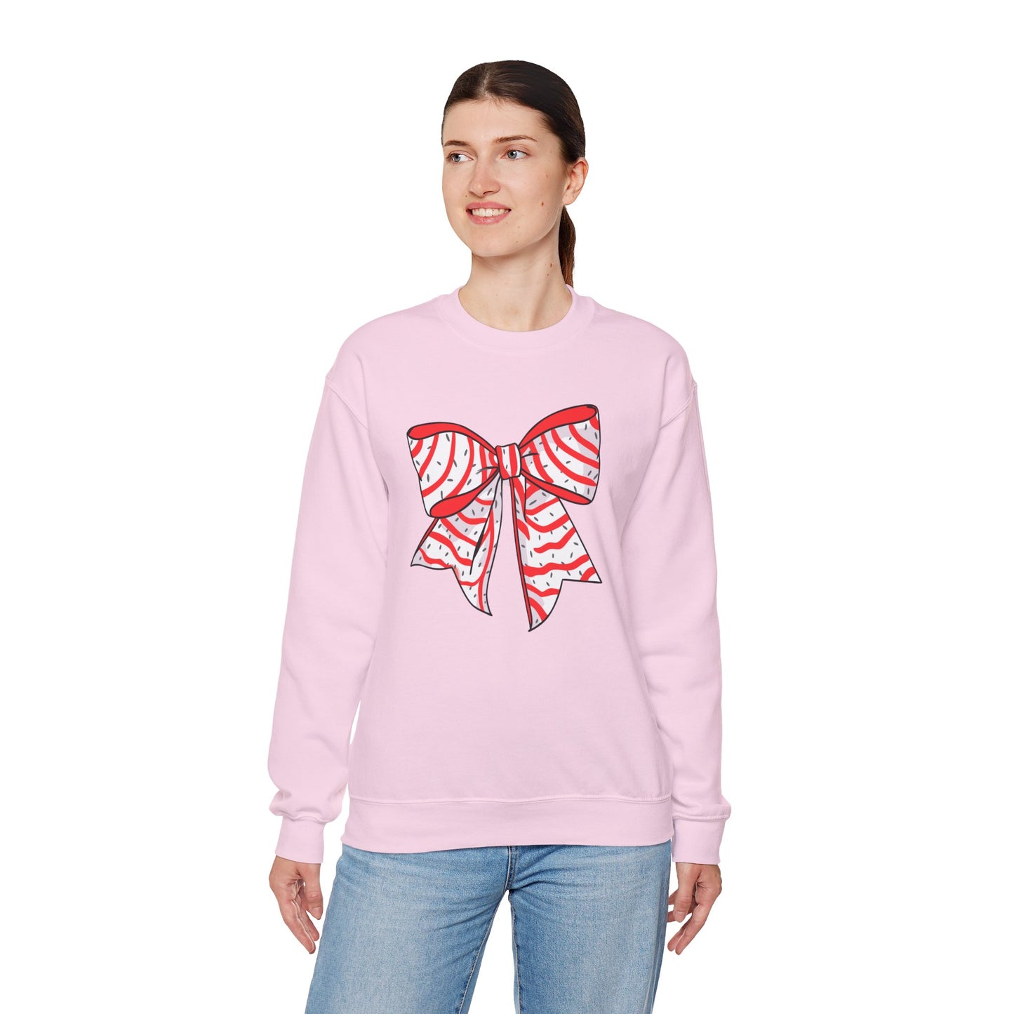 Peppermint Bow Holiday Sweatshirt 🎀