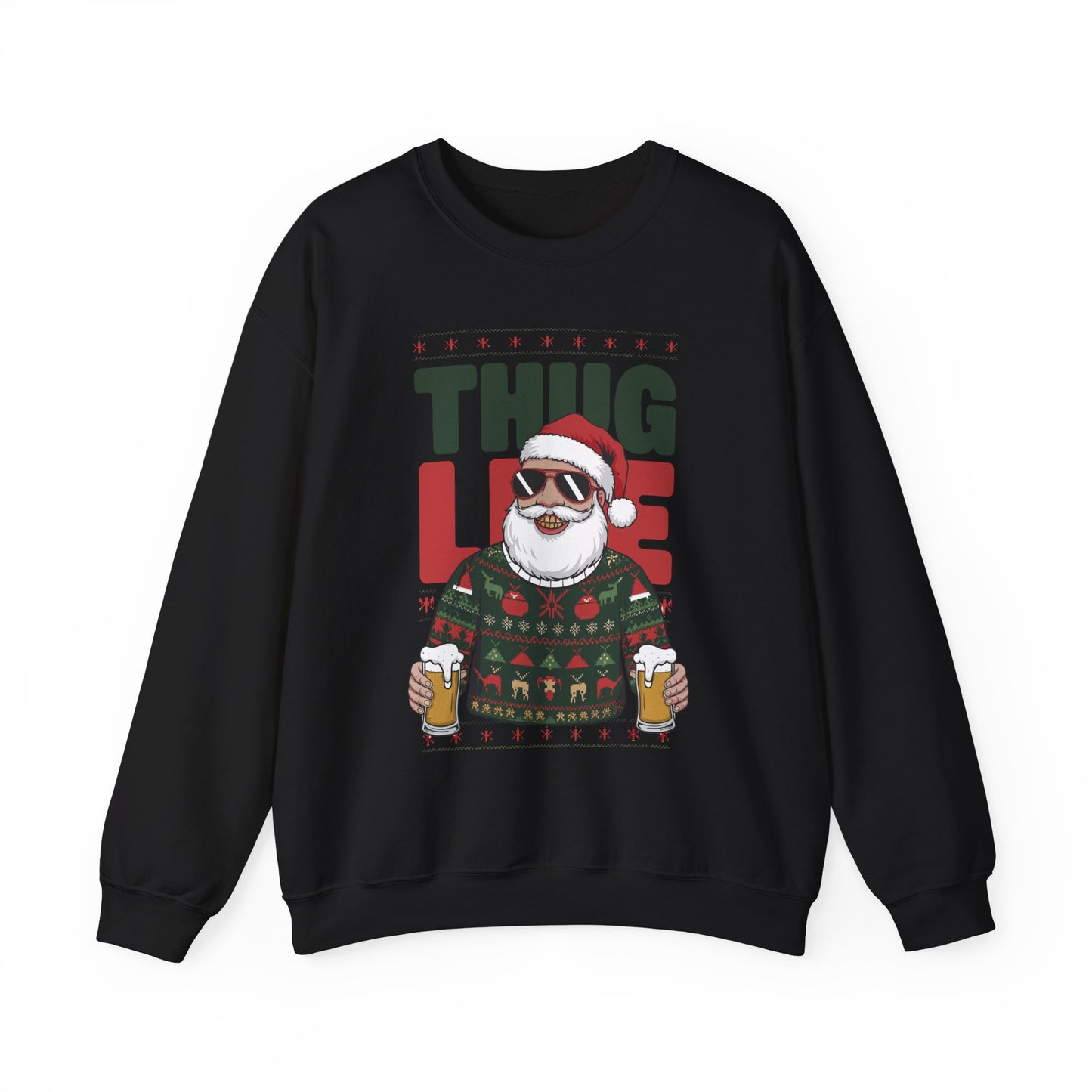 Gangsta Santa Thug Life Sweater | Funny Christmas Party Outfit