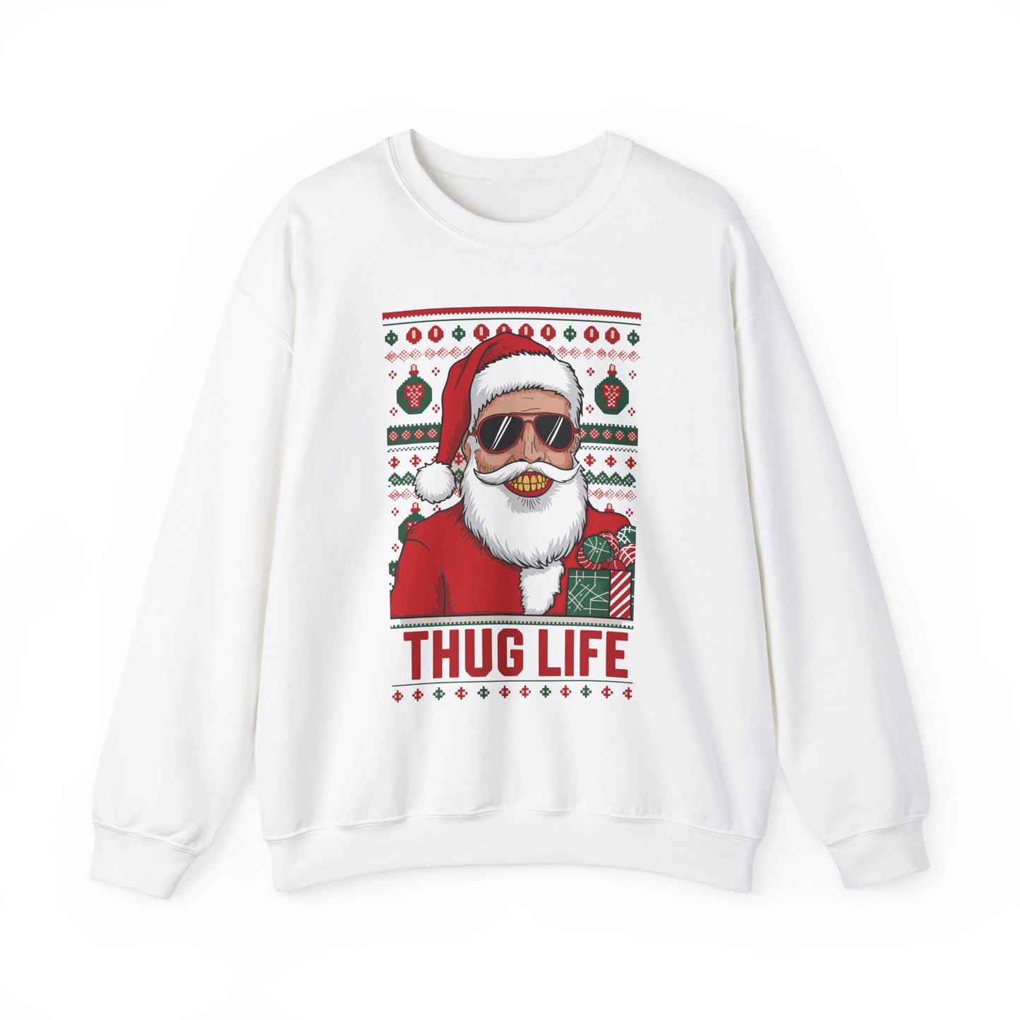 Santa's Thug Life Christmas Sweater | Funny Holiday Gift
