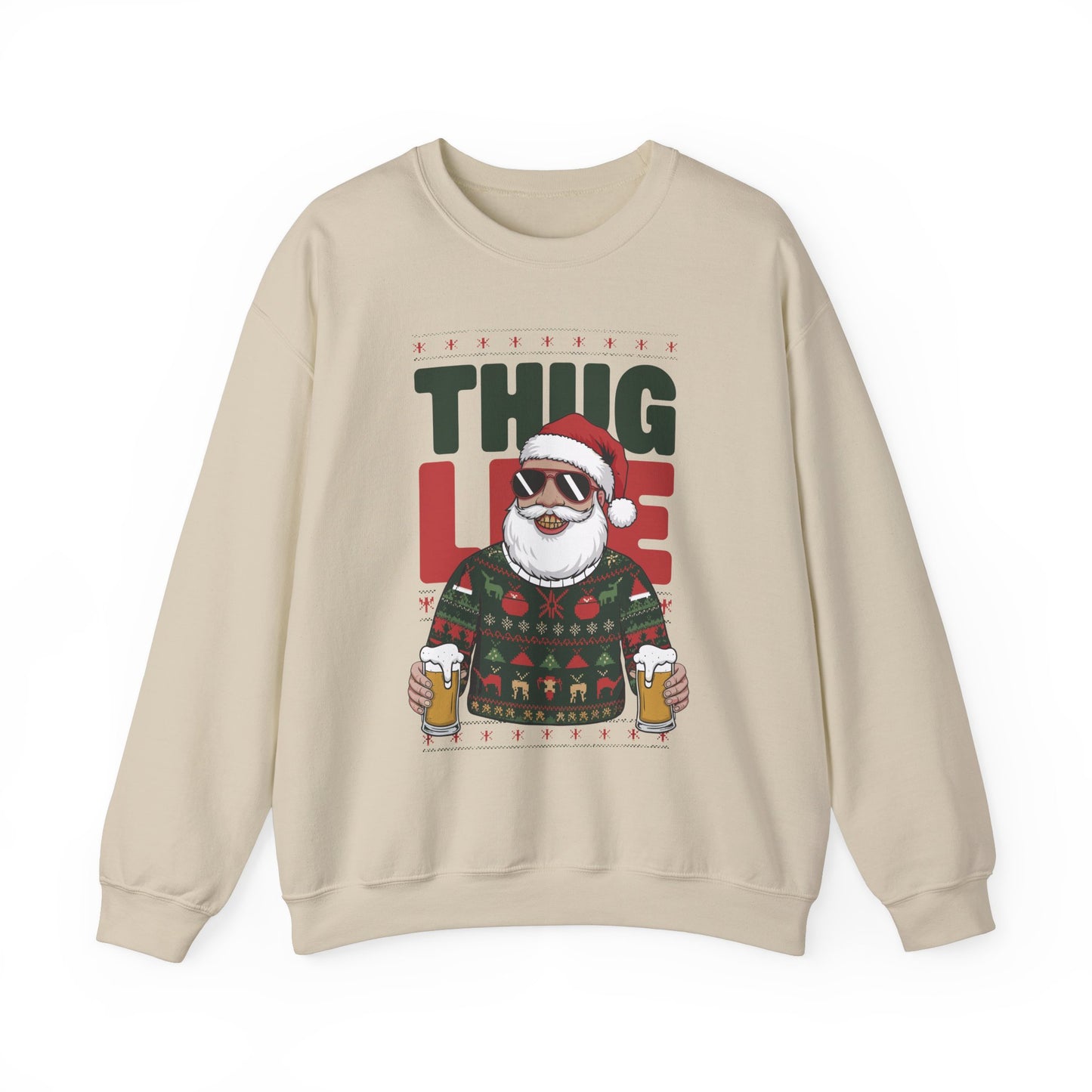 Gangsta Santa Thug Life Sweater | Funny Christmas Party Outfit