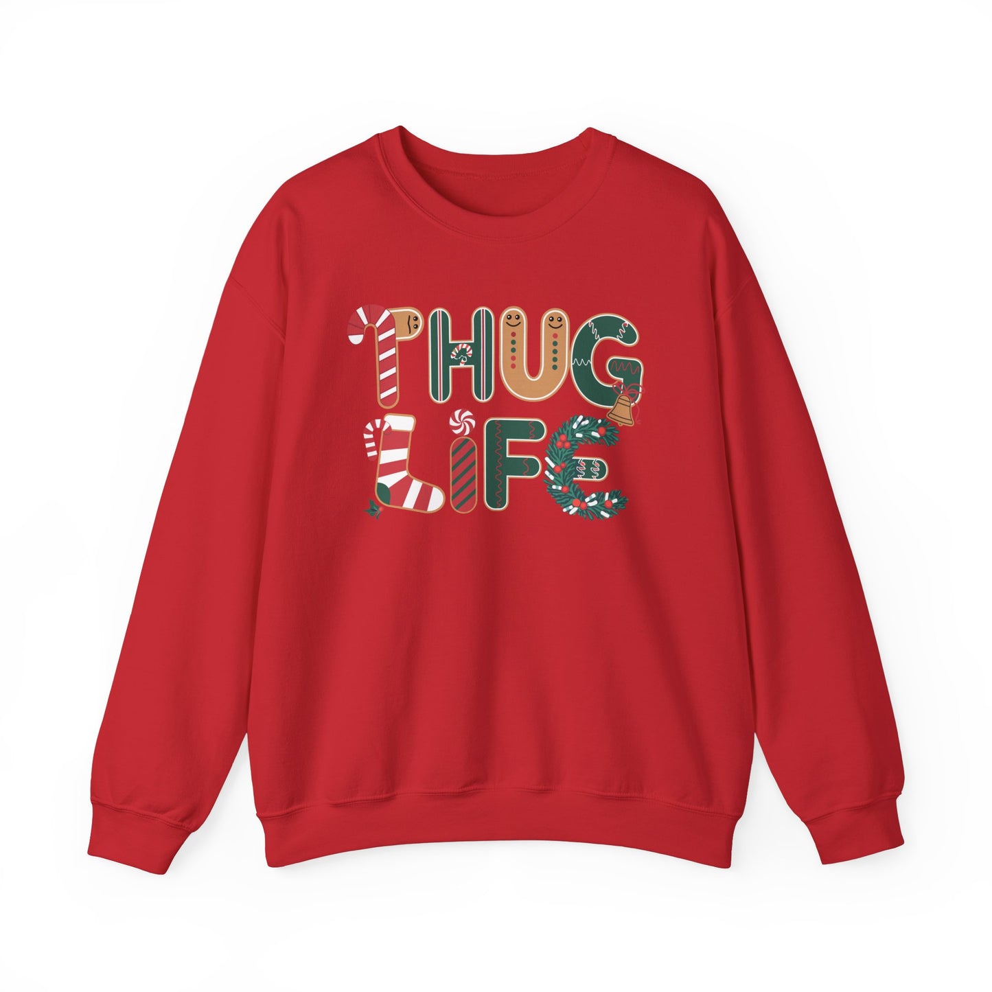 Funny Thug Life Christmas Sweater | Holiday Party Essential