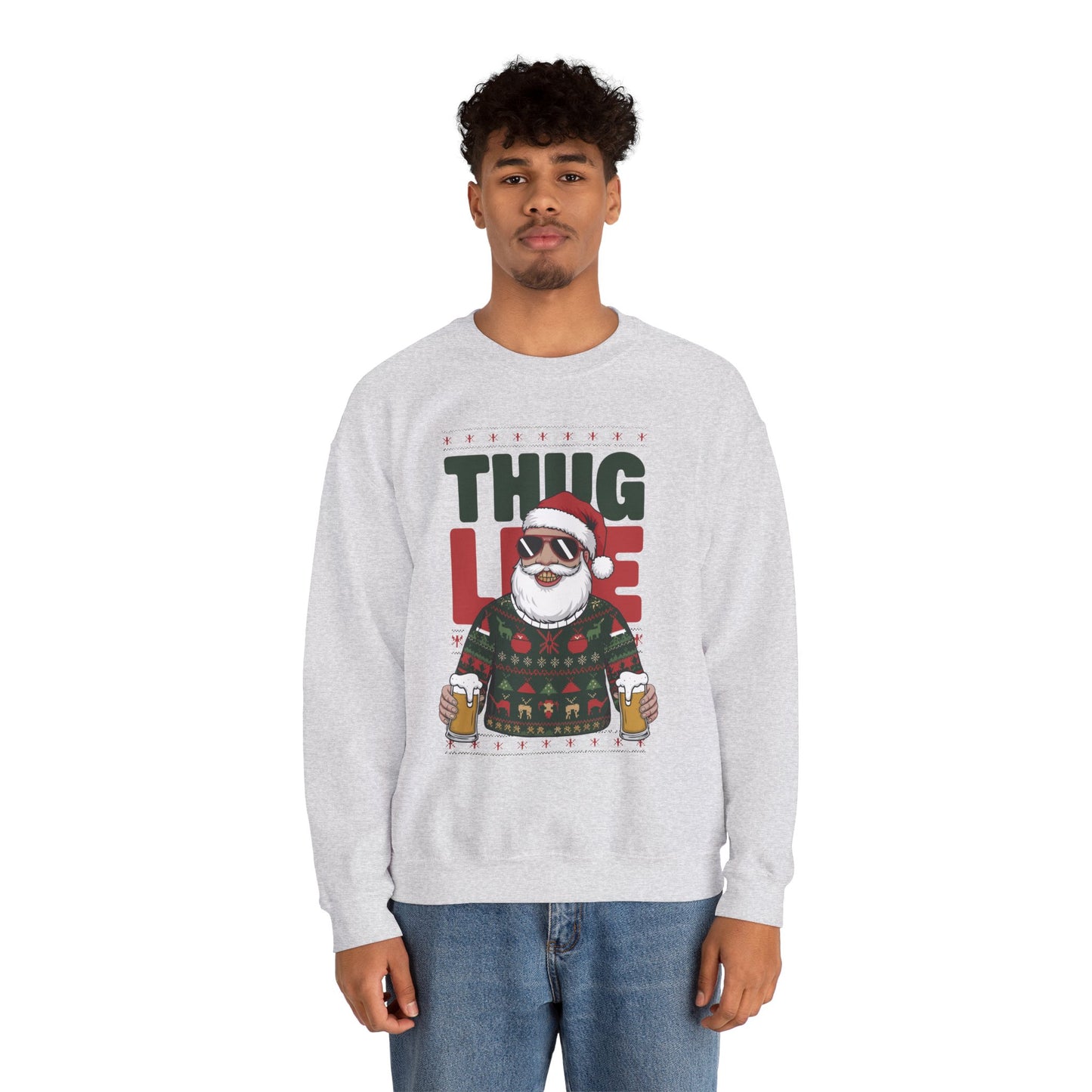 Gangsta Santa Thug Life Sweater | Funny Christmas Party Outfit