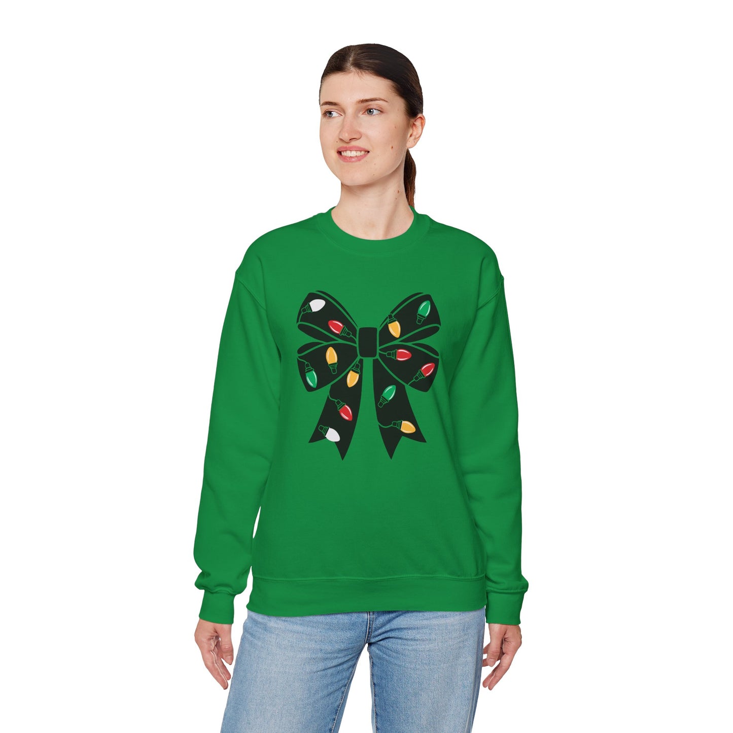 All Holiday Lights Bow Sweatshirt 💡