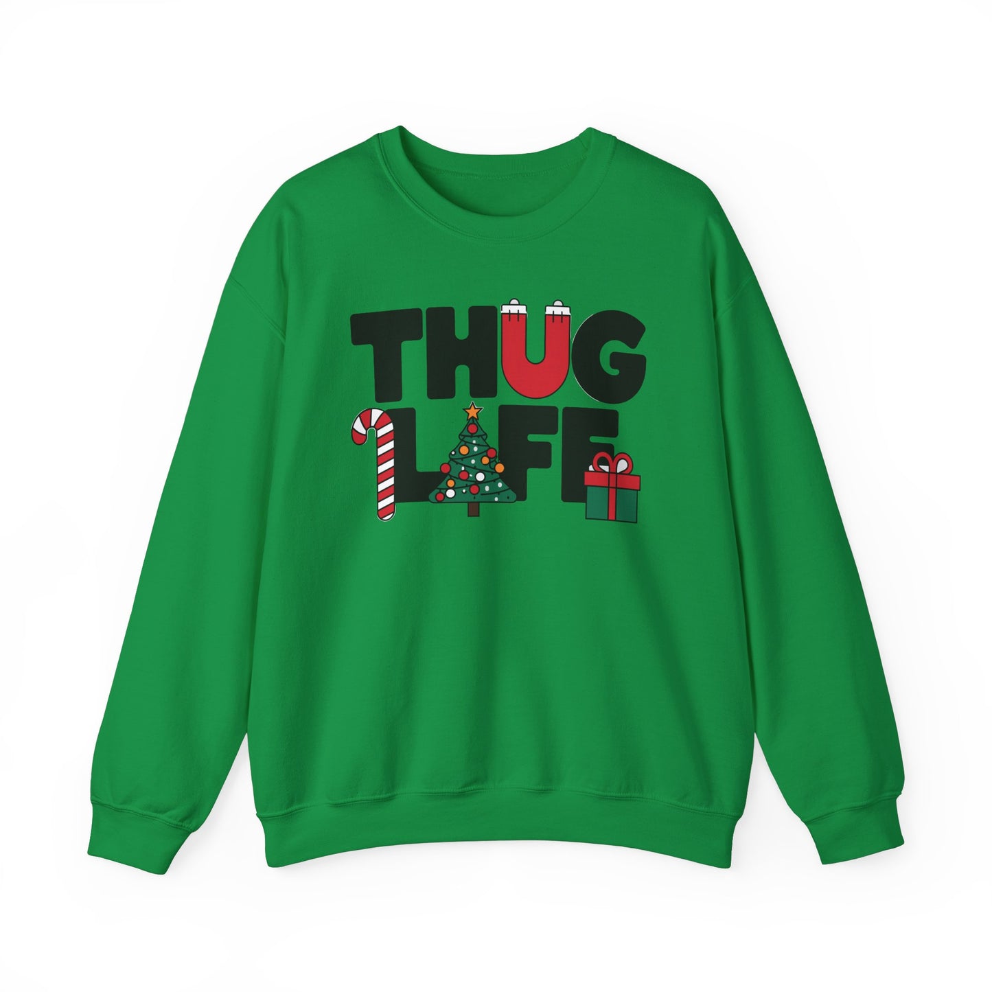Suéter Holiday Thug Life | Atuendo divertido para fiestas navideñas