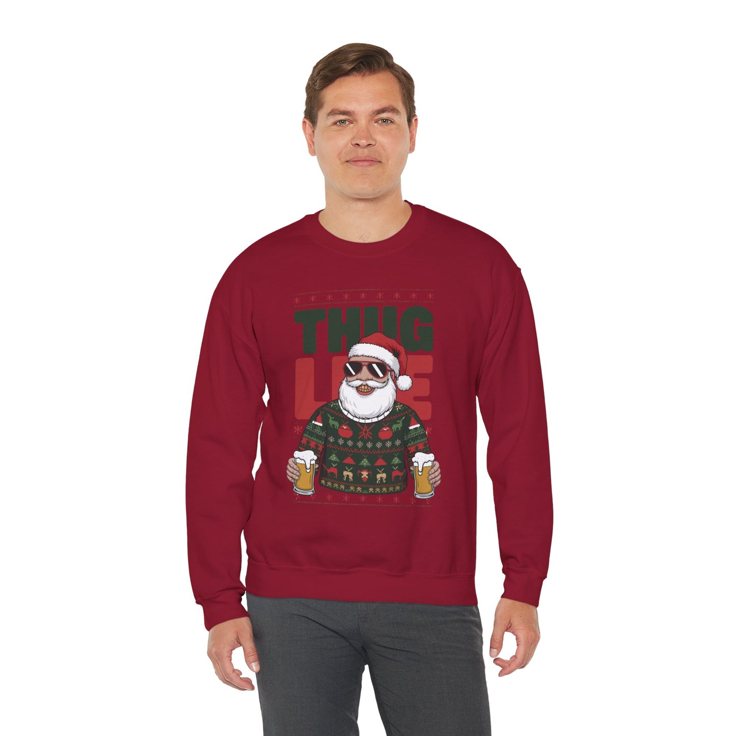 Gangsta Santa Thug Life Sweater | Funny Christmas Party Outfit