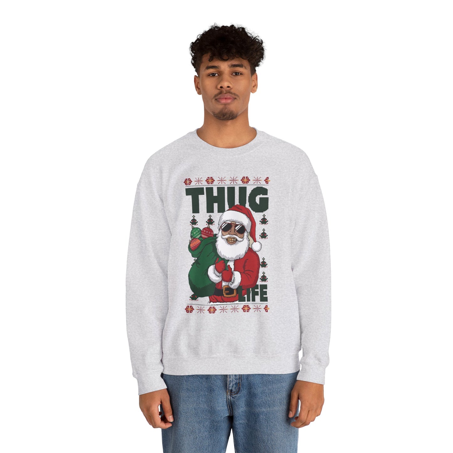 Suéter de Papá Noel de Thug Life | Sudadera de fiesta navideña de Gangsta