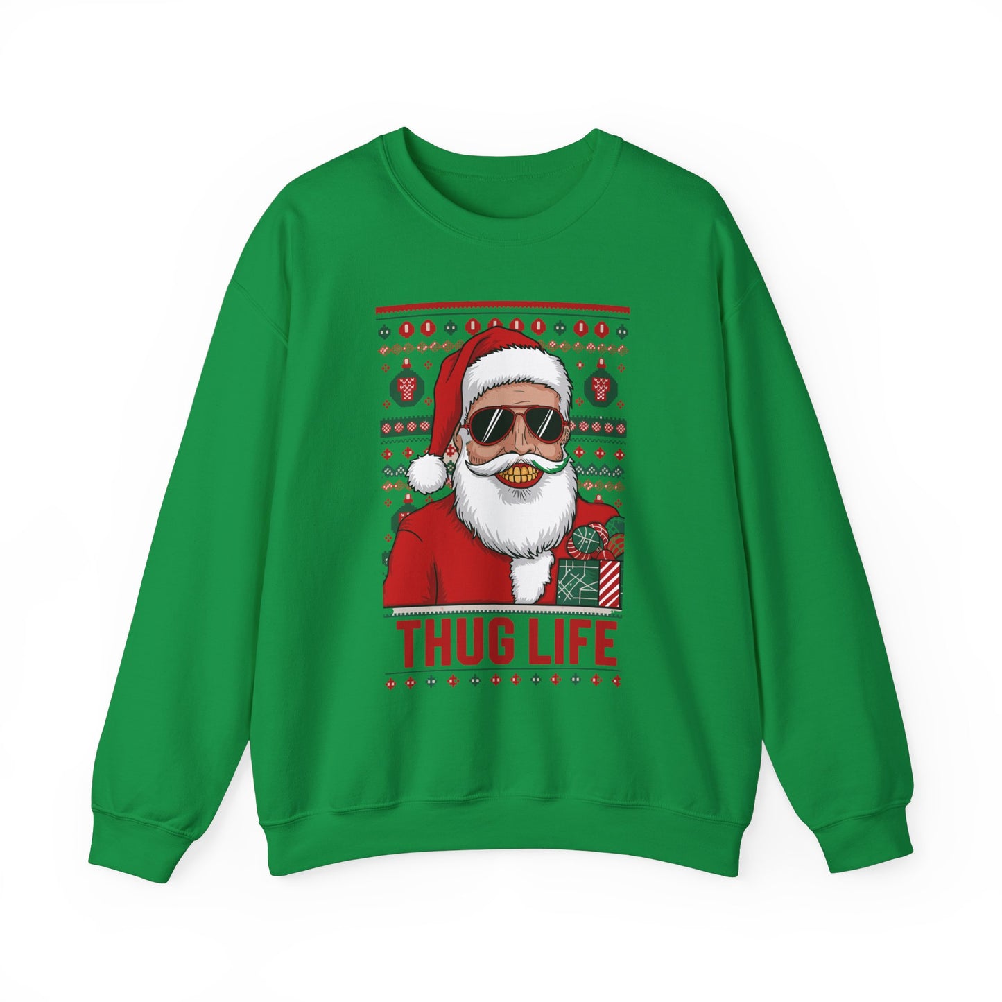 Santa's Thug Life Christmas Sweater | Funny Holiday Gift