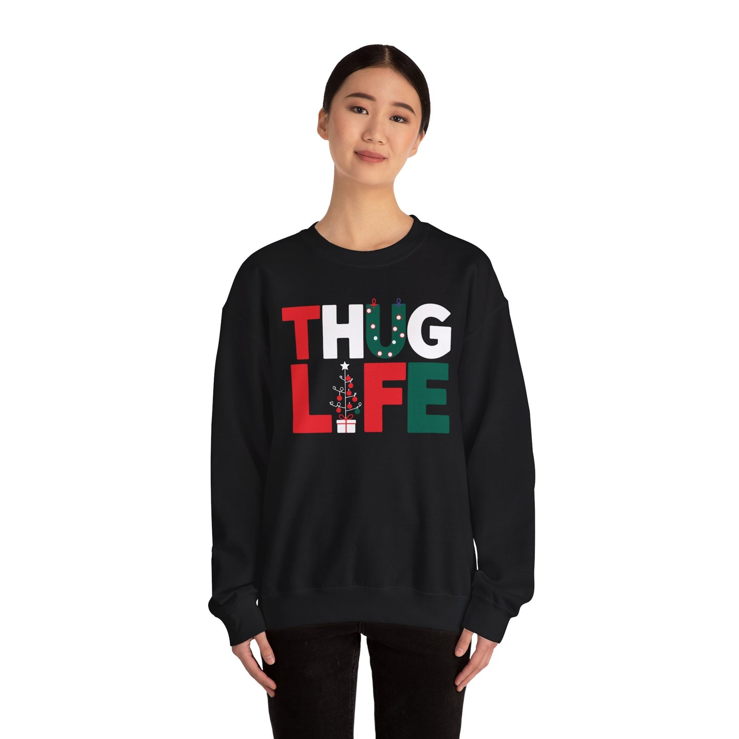Thug Life Christmas Sweater | Funny Holiday Party Sweatshirt