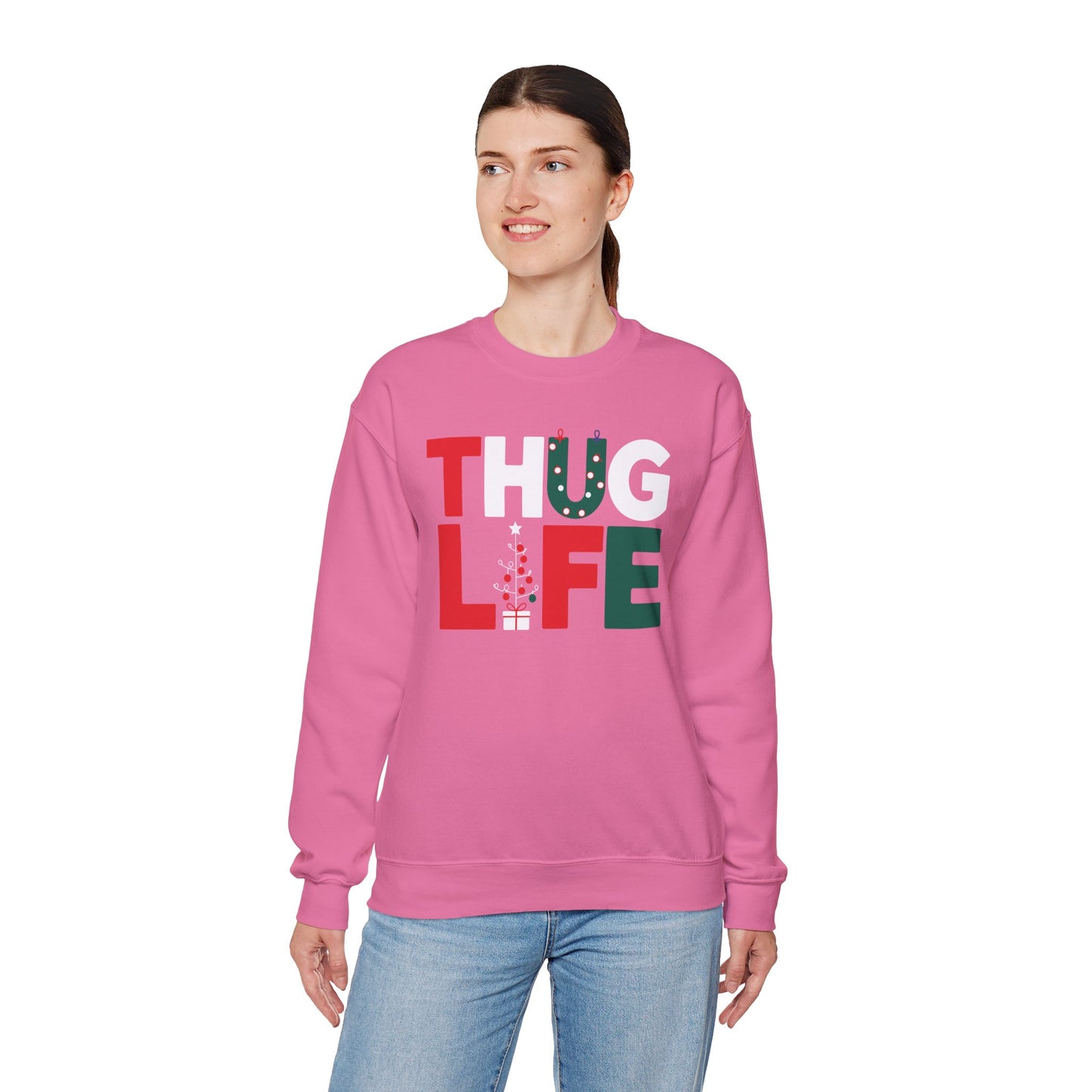 Thug Life Christmas Sweater | Funny Holiday Party Sweatshirt