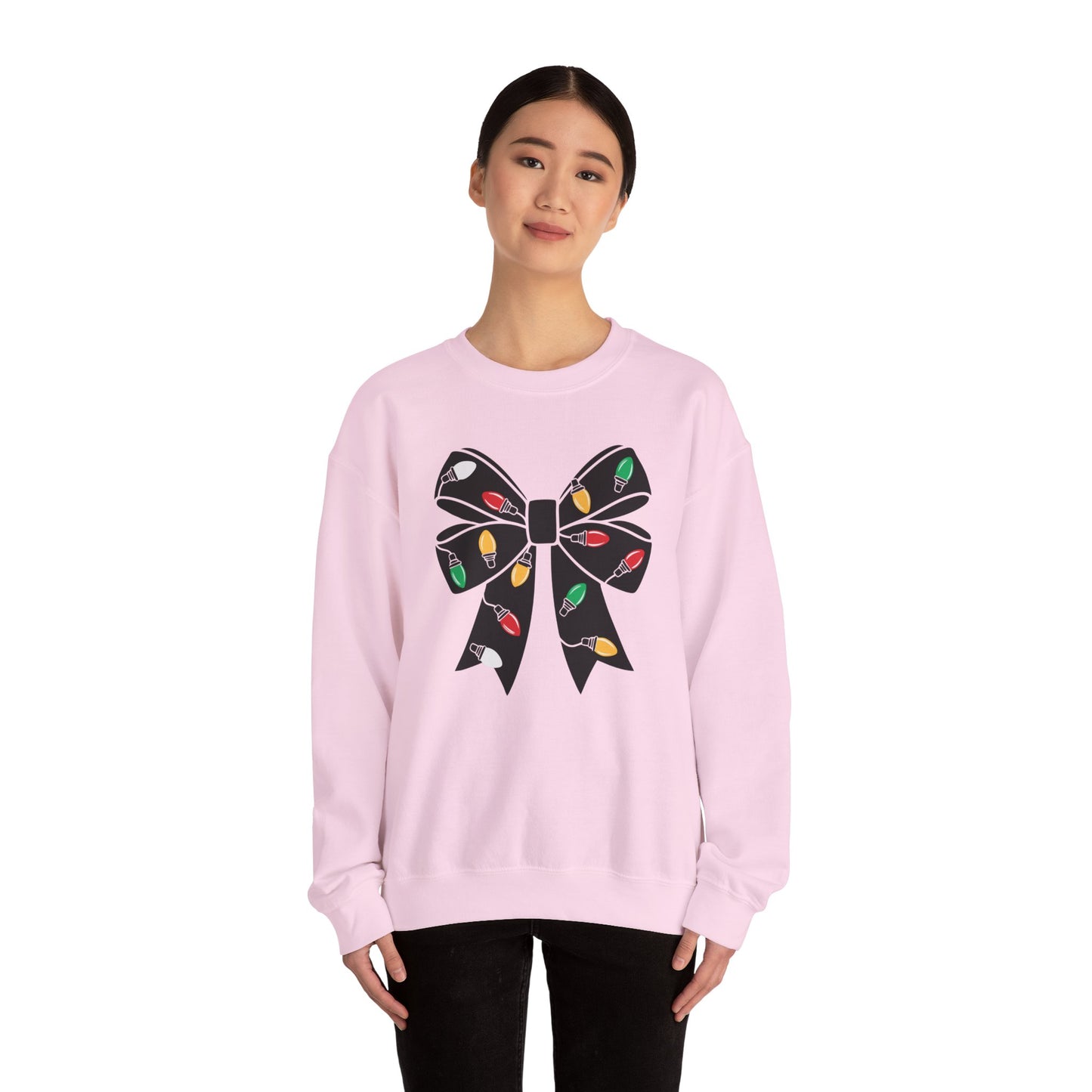 All Holiday Lights Bow Sweatshirt 💡