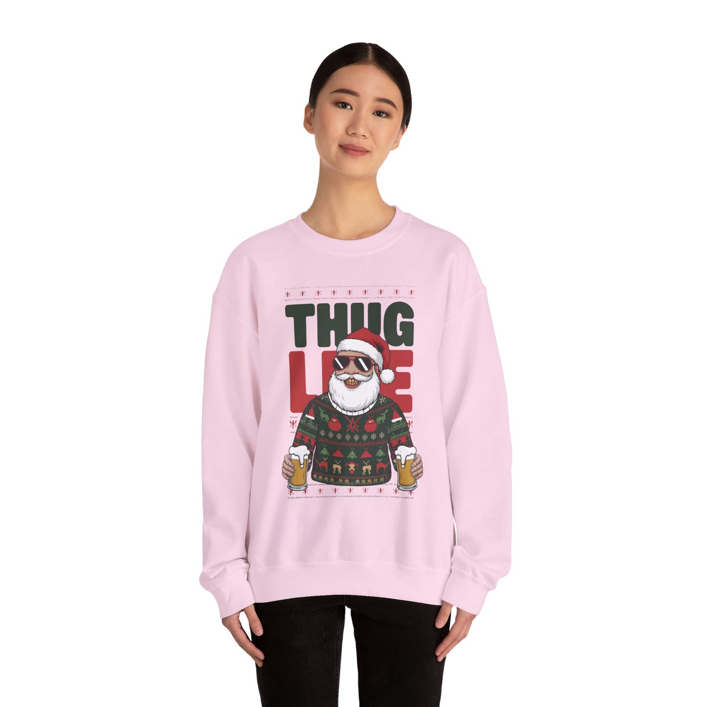 Gangsta Santa Thug Life Sweater | Funny Christmas Party Outfit