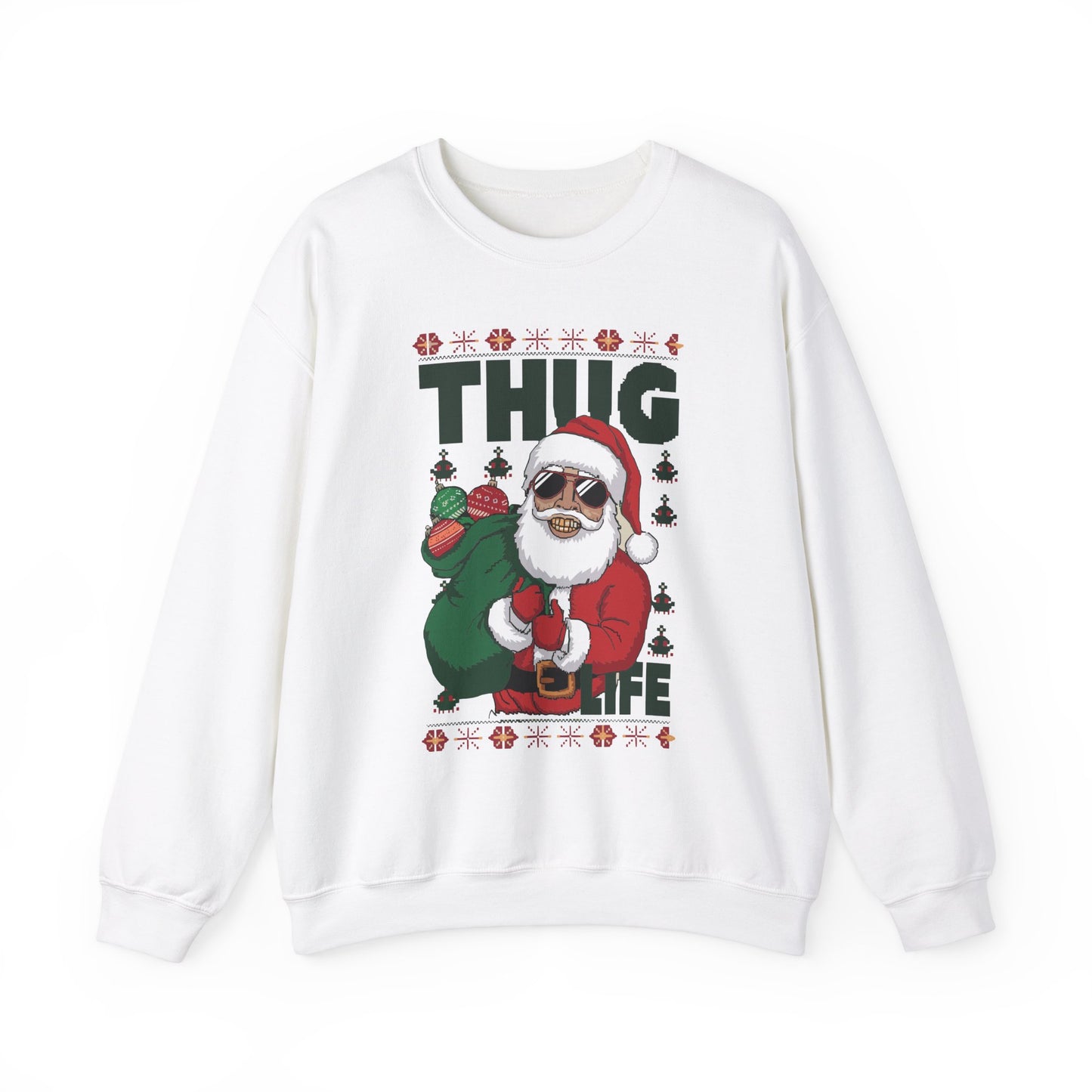 Suéter de Papá Noel de Thug Life | Sudadera de fiesta navideña de Gangsta