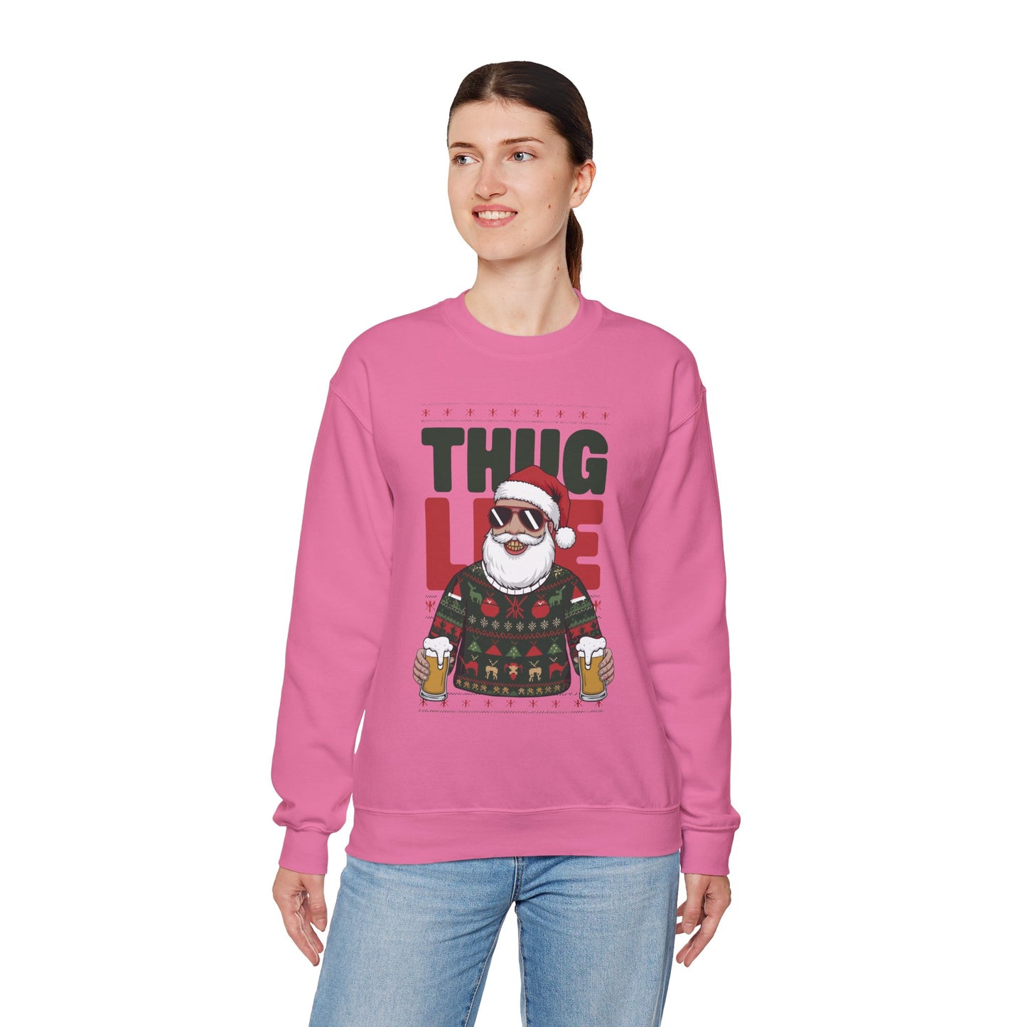 Gangsta Santa Thug Life Sweater | Funny Christmas Party Outfit