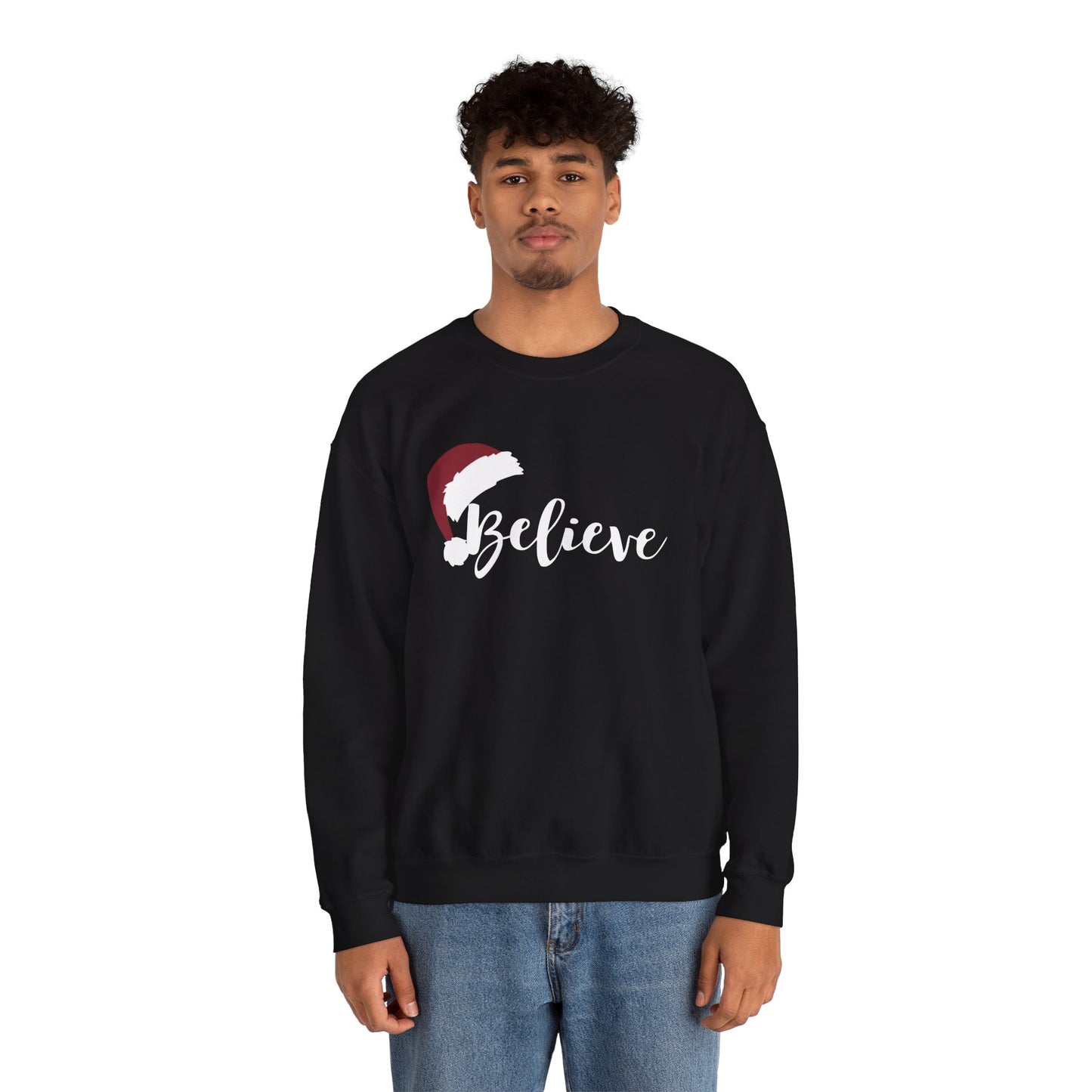 Believe Holiday Santa Hat Sweatshirt 🎅
