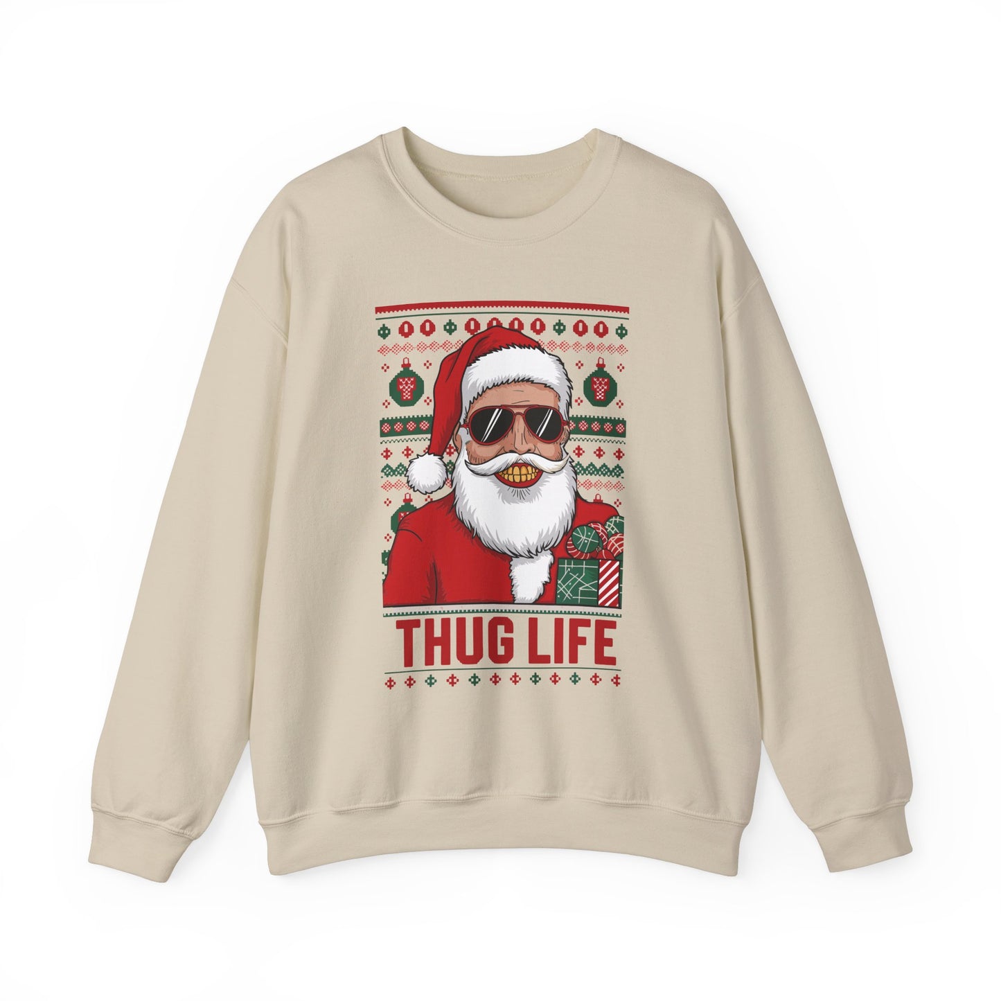 Santa's Thug Life Christmas Sweater | Funny Holiday Gift