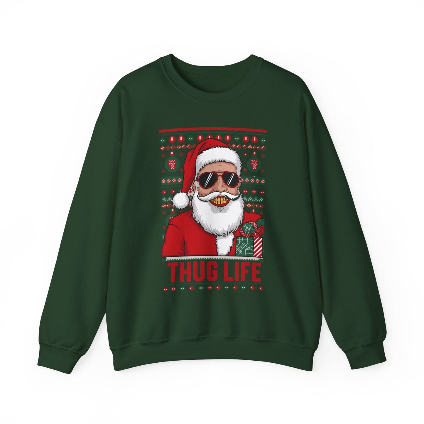 Santa's Thug Life Christmas Sweater | Funny Holiday Gift