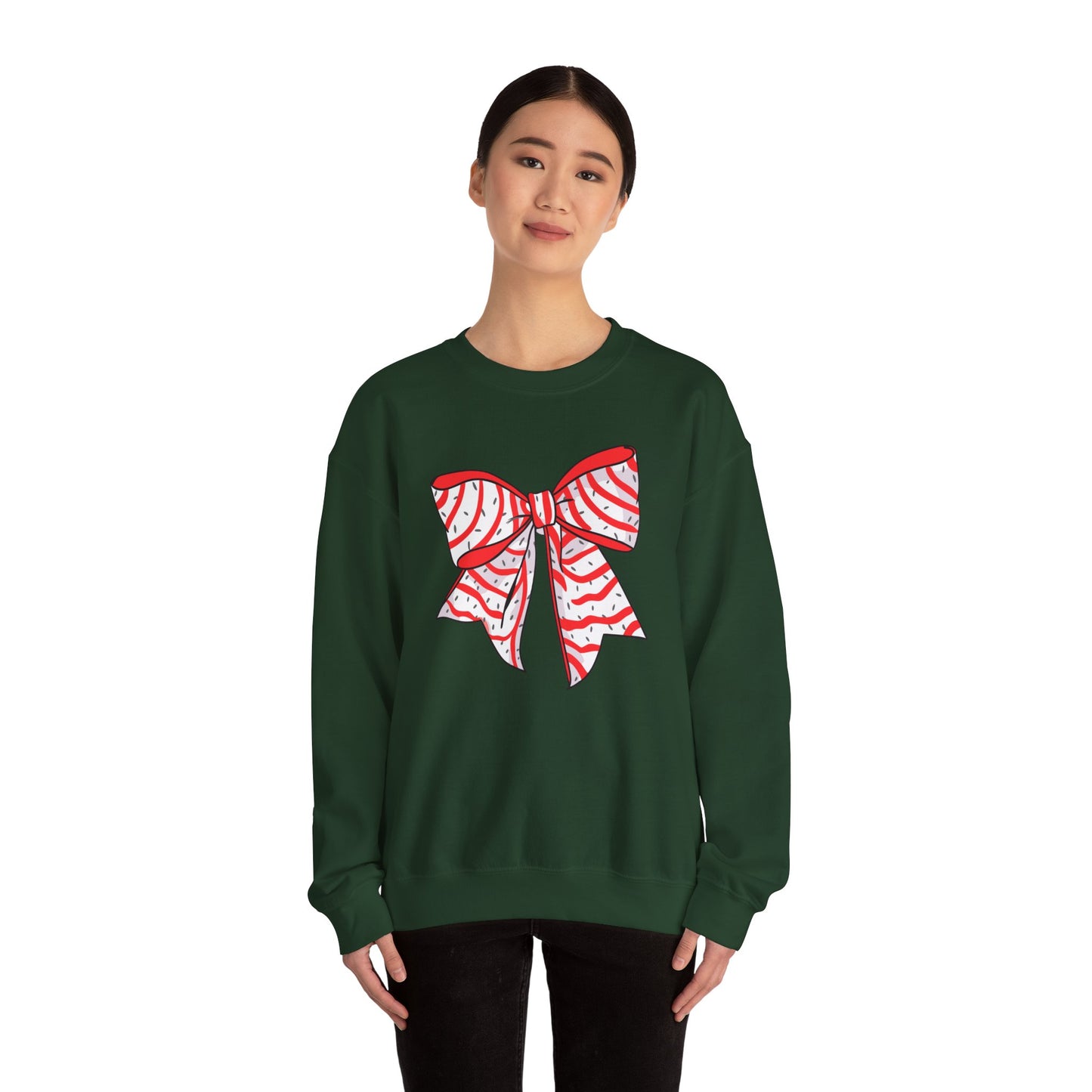 Peppermint Bow Holiday Sweatshirt 🎀