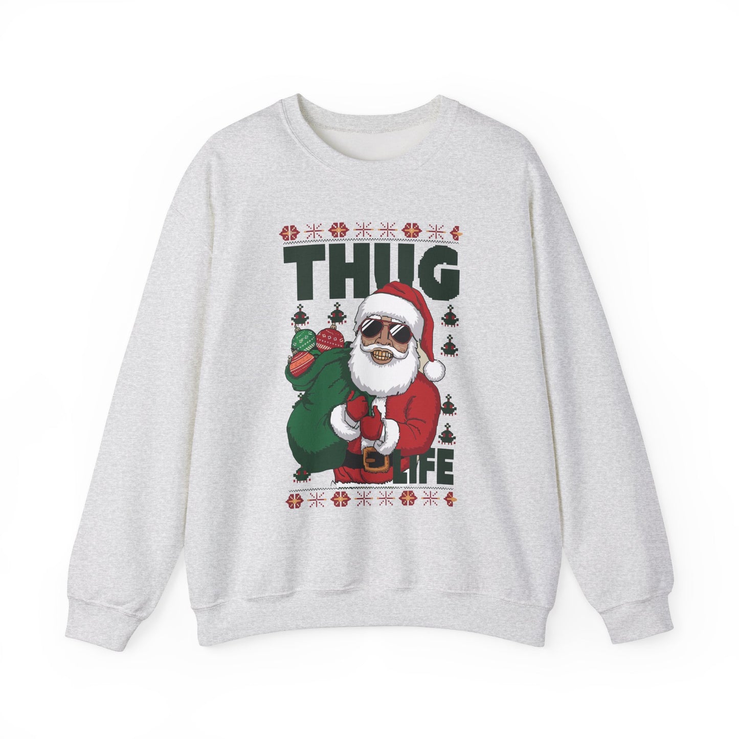Suéter de Papá Noel de Thug Life | Sudadera de fiesta navideña de Gangsta