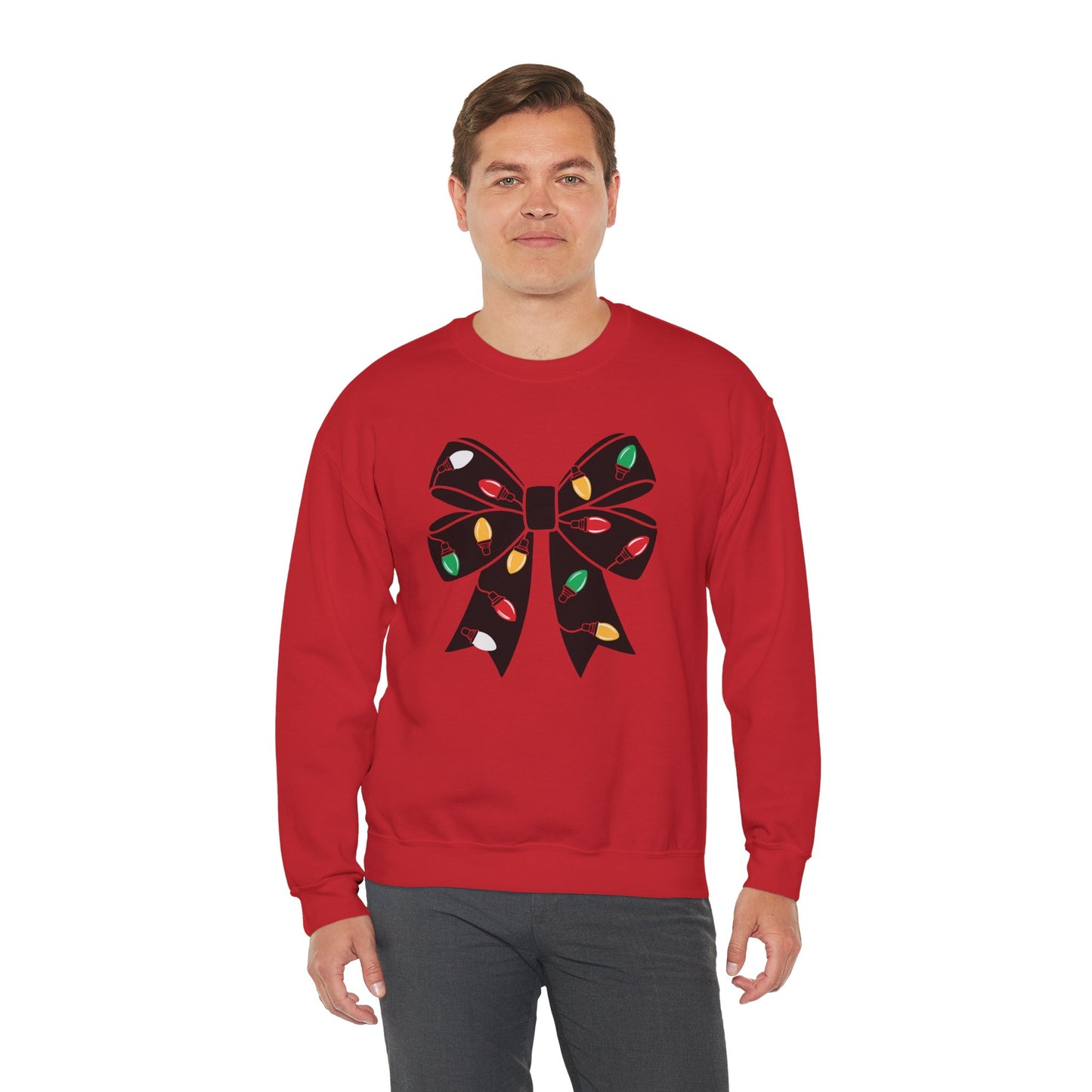 All Holiday Lights Bow Sweatshirt 💡