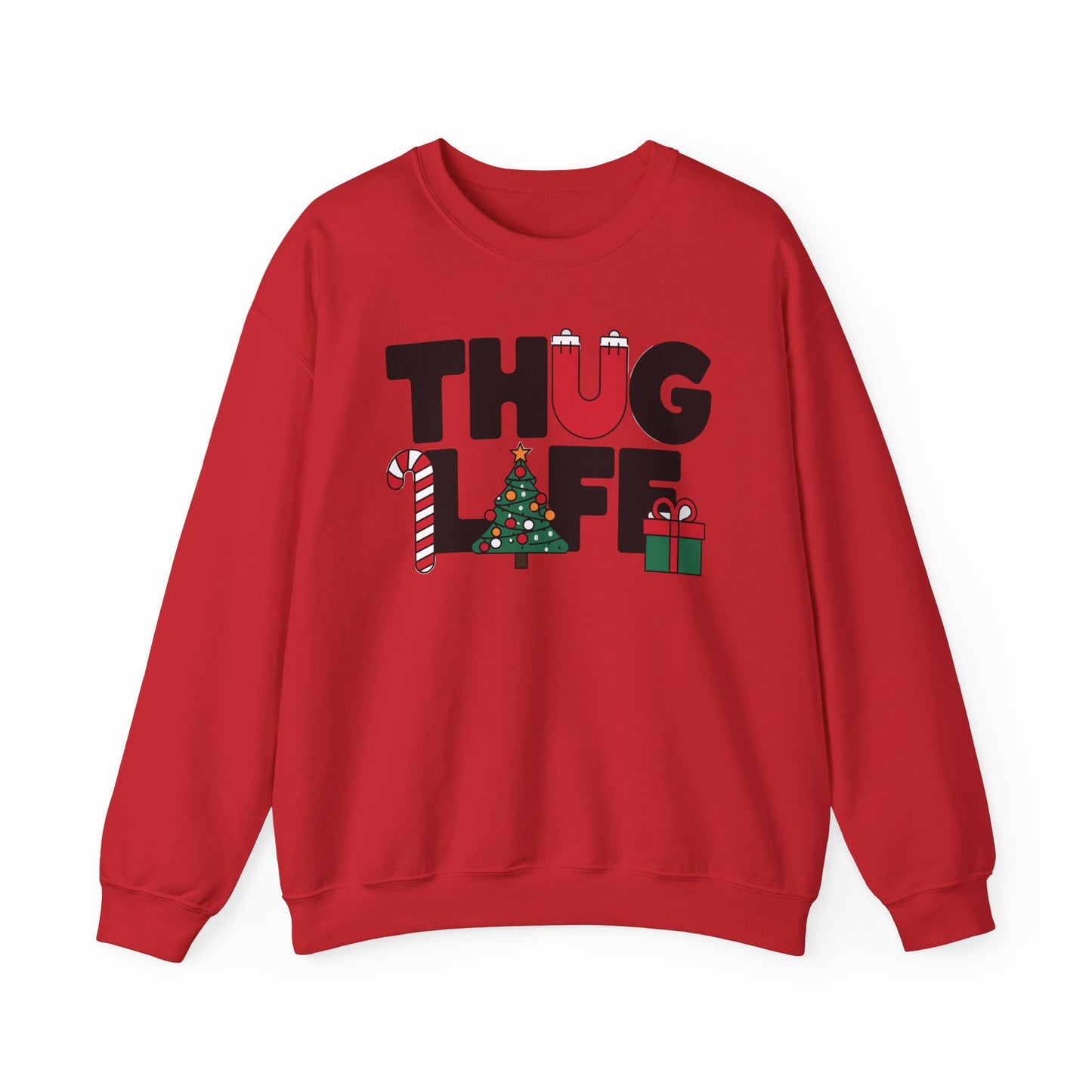 Suéter Holiday Thug Life | Atuendo divertido para fiestas navideñas