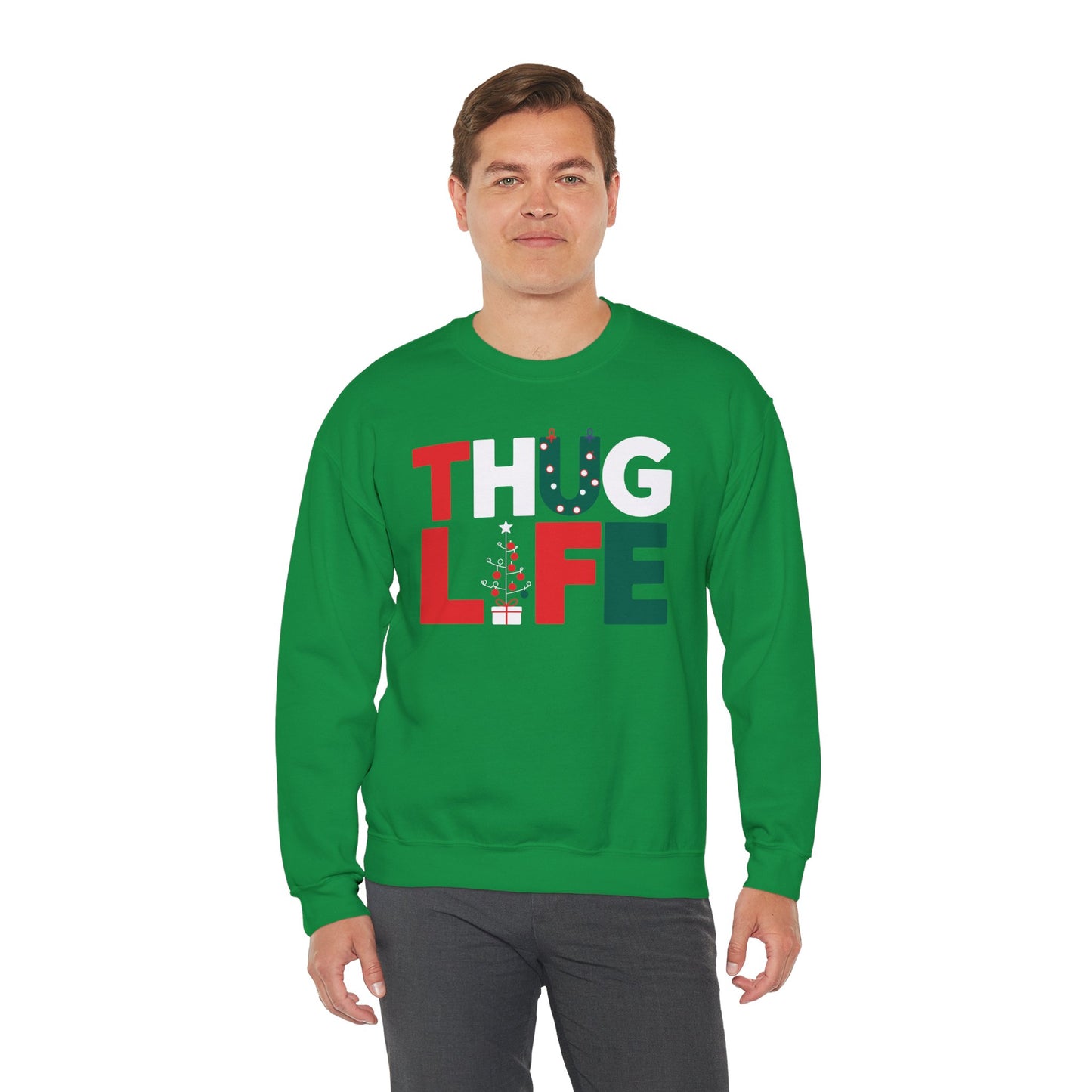 Thug Life Christmas Sweater | Funny Holiday Party Sweatshirt