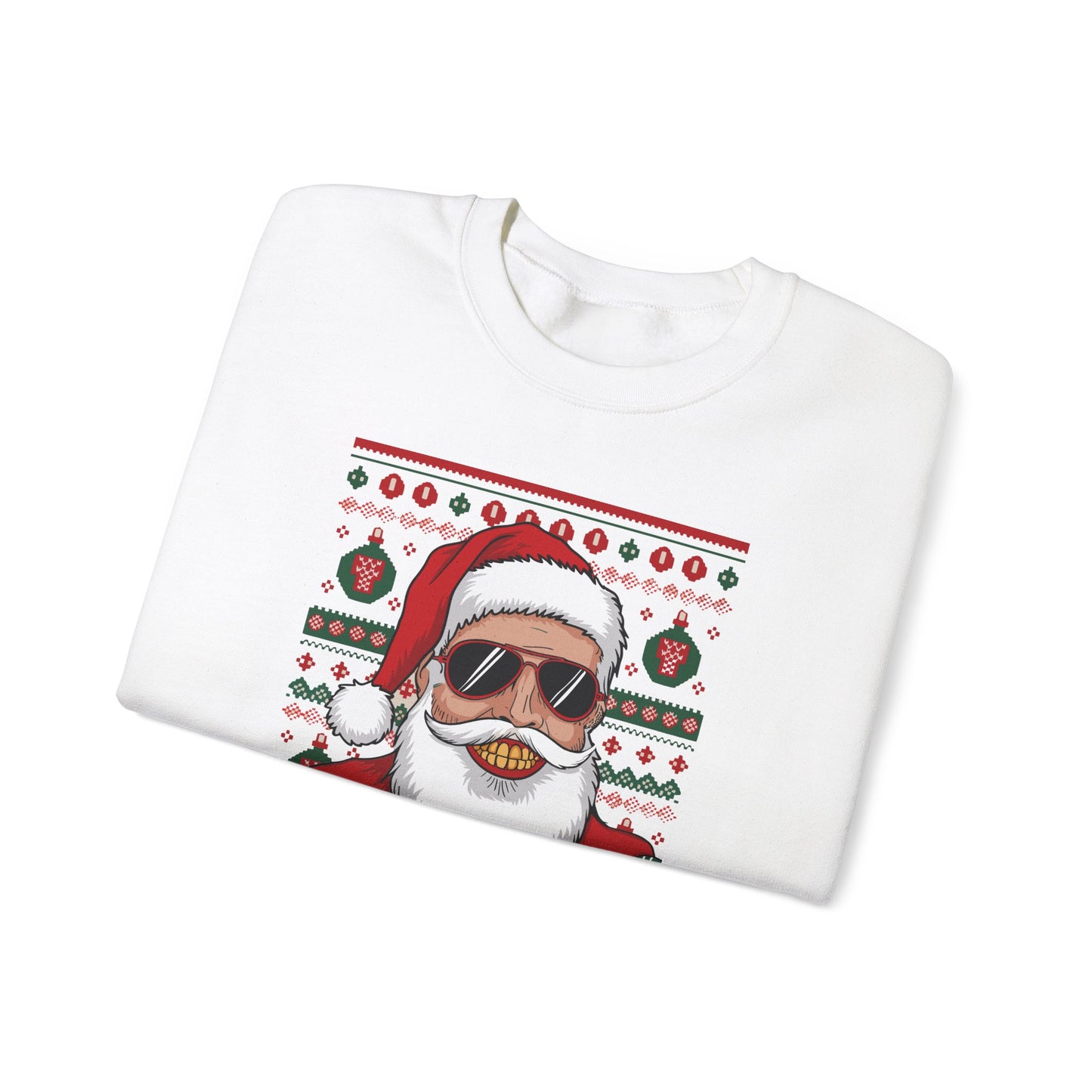 Santa's Thug Life Christmas Sweater | Funny Holiday Gift
