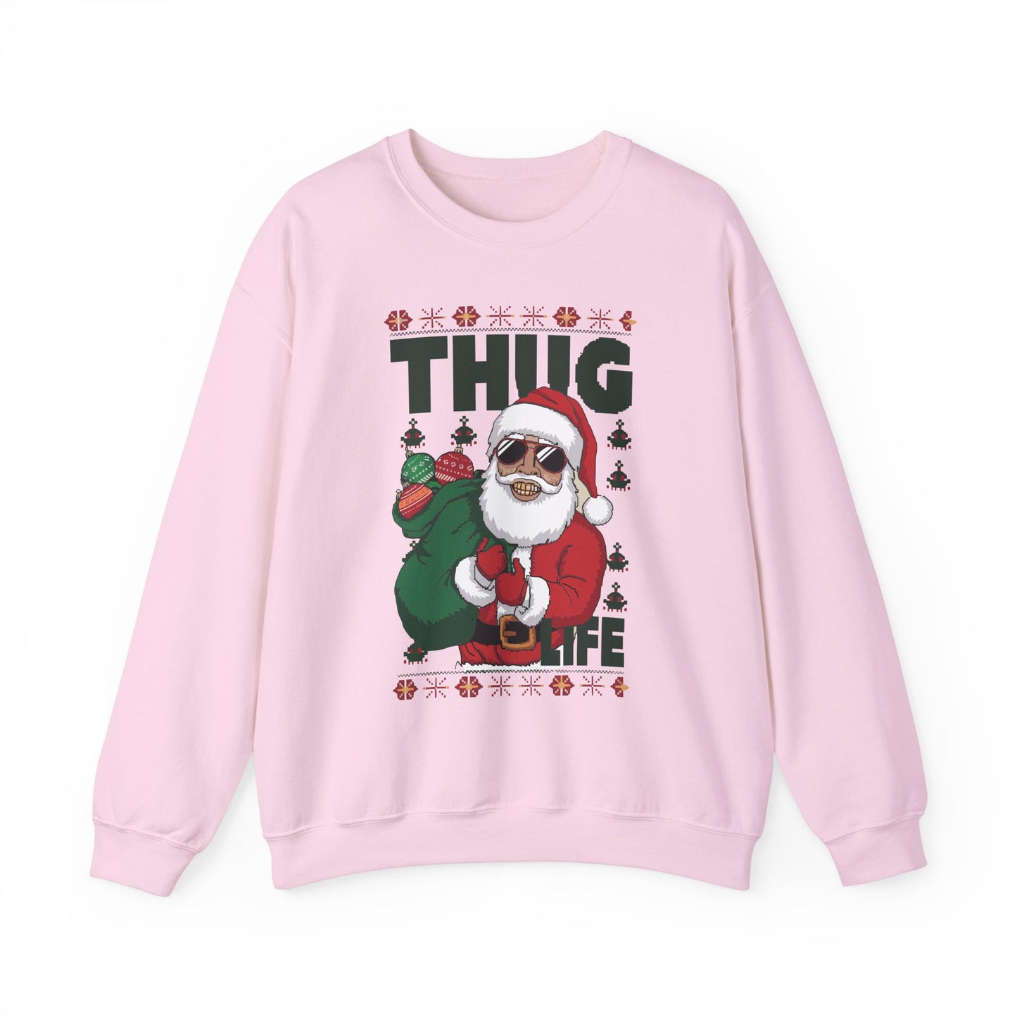 Suéter de Papá Noel de Thug Life | Sudadera de fiesta navideña de Gangsta