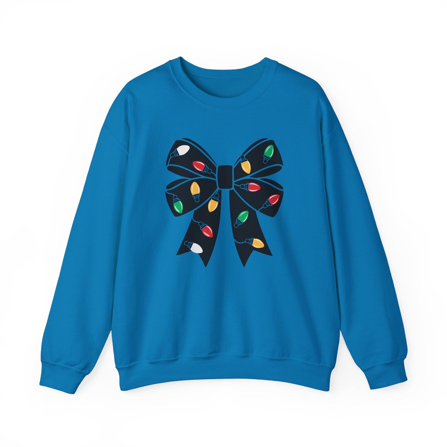 All Holiday Lights Bow Sweatshirt 💡