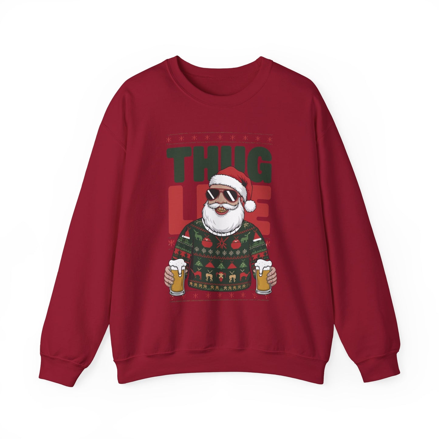 Gangsta Santa Thug Life Sweater | Funny Christmas Party Outfit