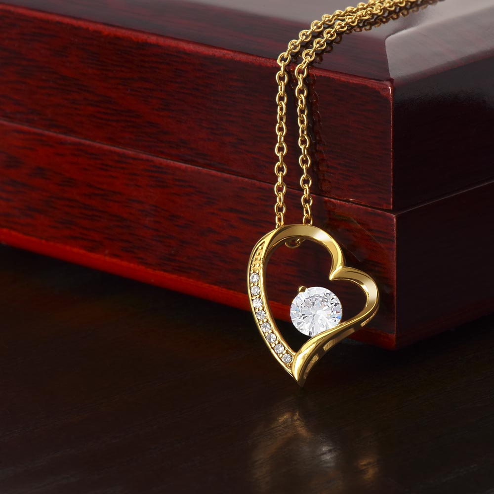 To My Beautiful Wife - Feel My Love - Forever Love Necklace