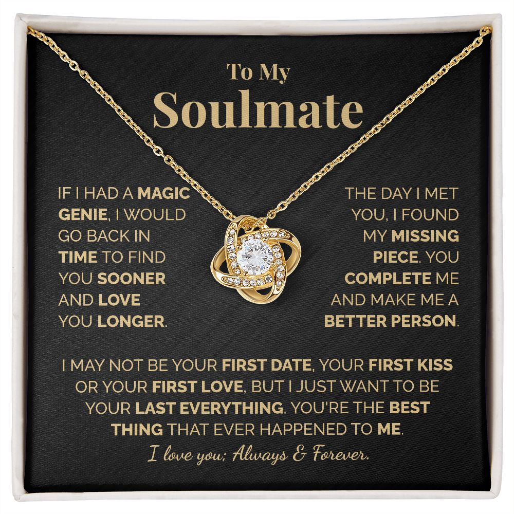 To My Soulmate Necklace - Love - (Almost Sold Out)