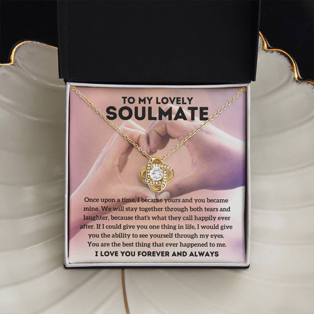 A mi encantadora alma gemela - Érase una vez - Collar de nudo de amor