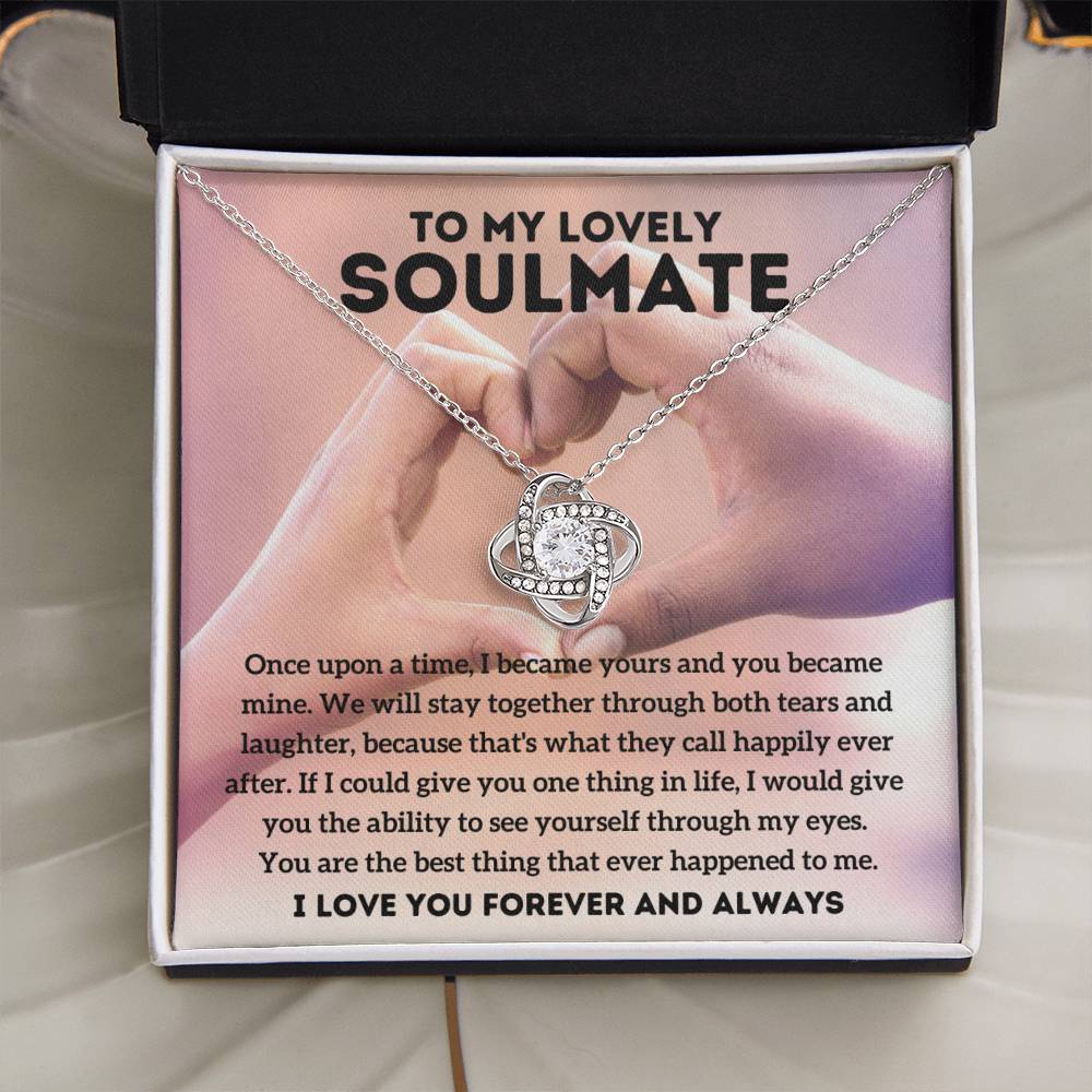 A mi encantadora alma gemela - Érase una vez - Collar de nudo de amor