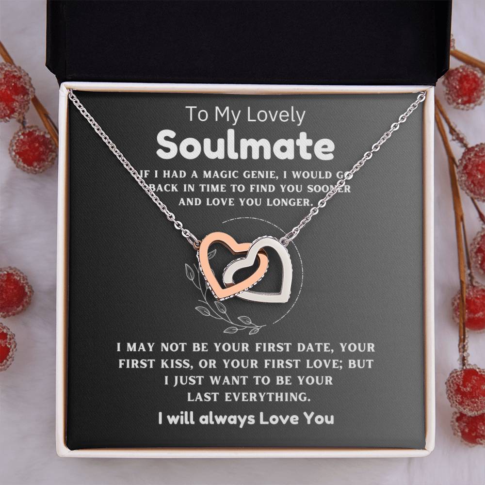 A mi encantadora alma gemela - Primera cita - Collar de corazones entrelazados