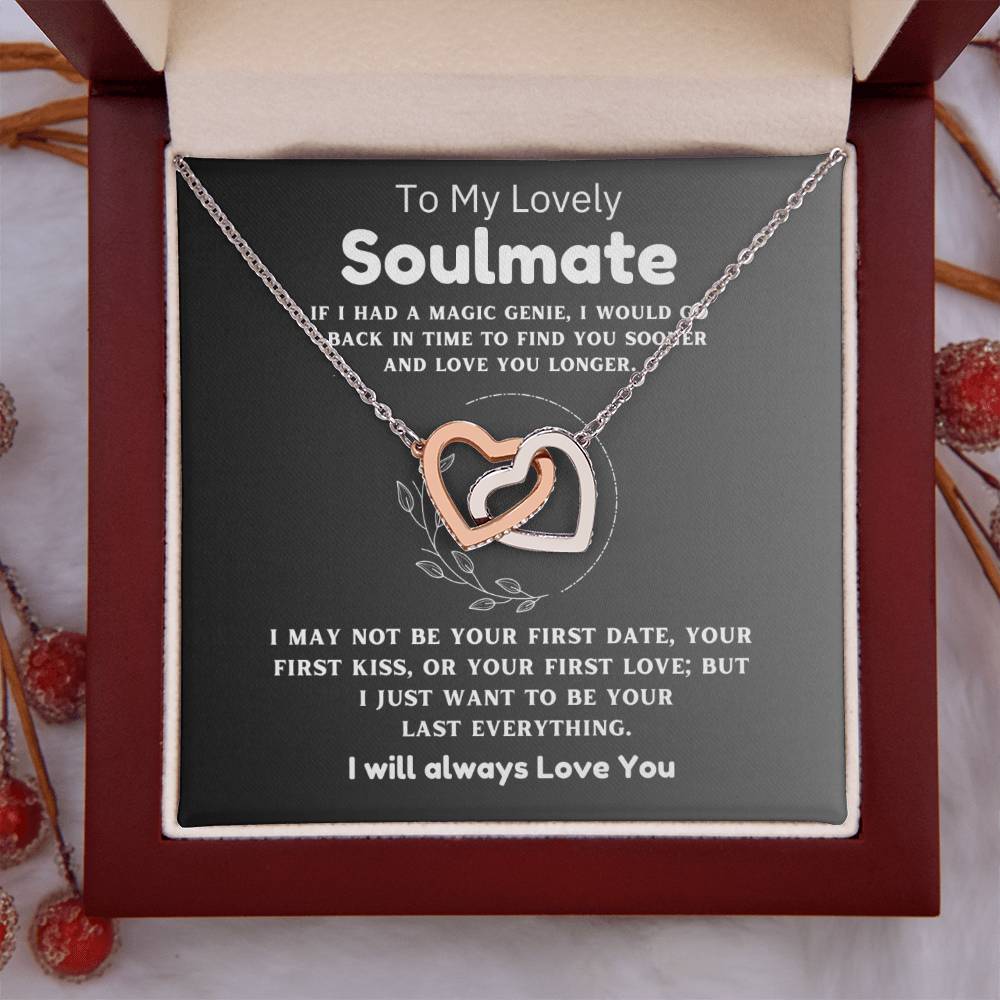 A mi encantadora alma gemela - Primera cita - Collar de corazones entrelazados