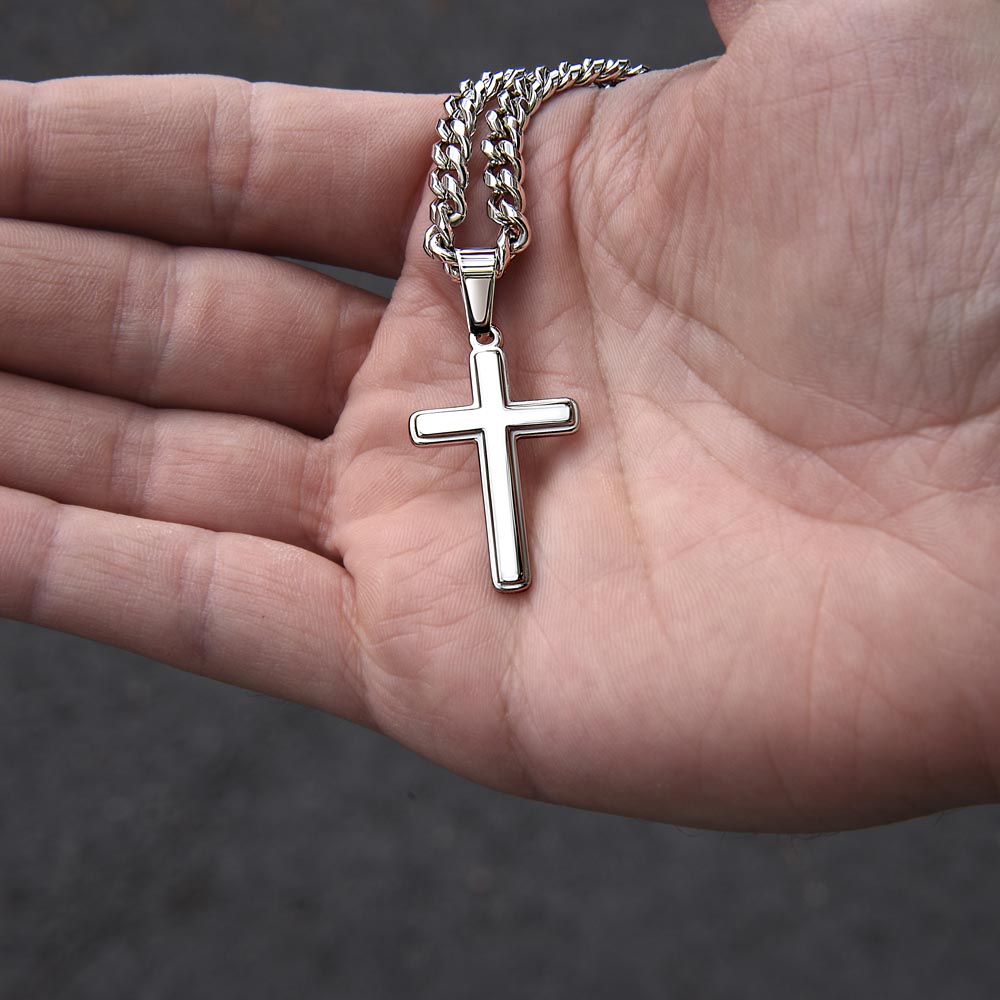 NUEVO: Para mi papá: collar con cruz, regalo para hombres, plata | Regalo para el día del padre o cumpleaños