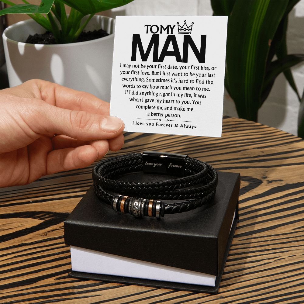 To My Man - Pulsera - Te amo por siempre y para siempre (Casi agotado)