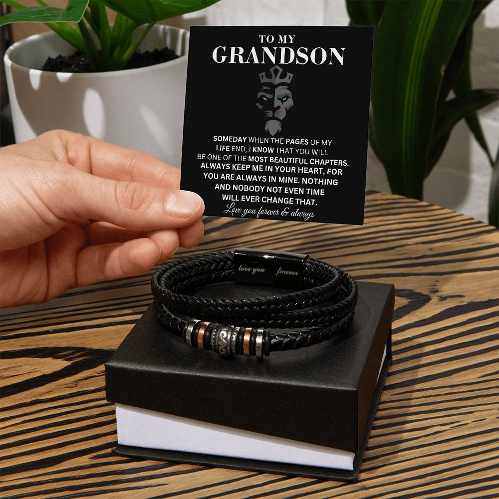 A mi nieto - Mi vida - Pulsera para hombre