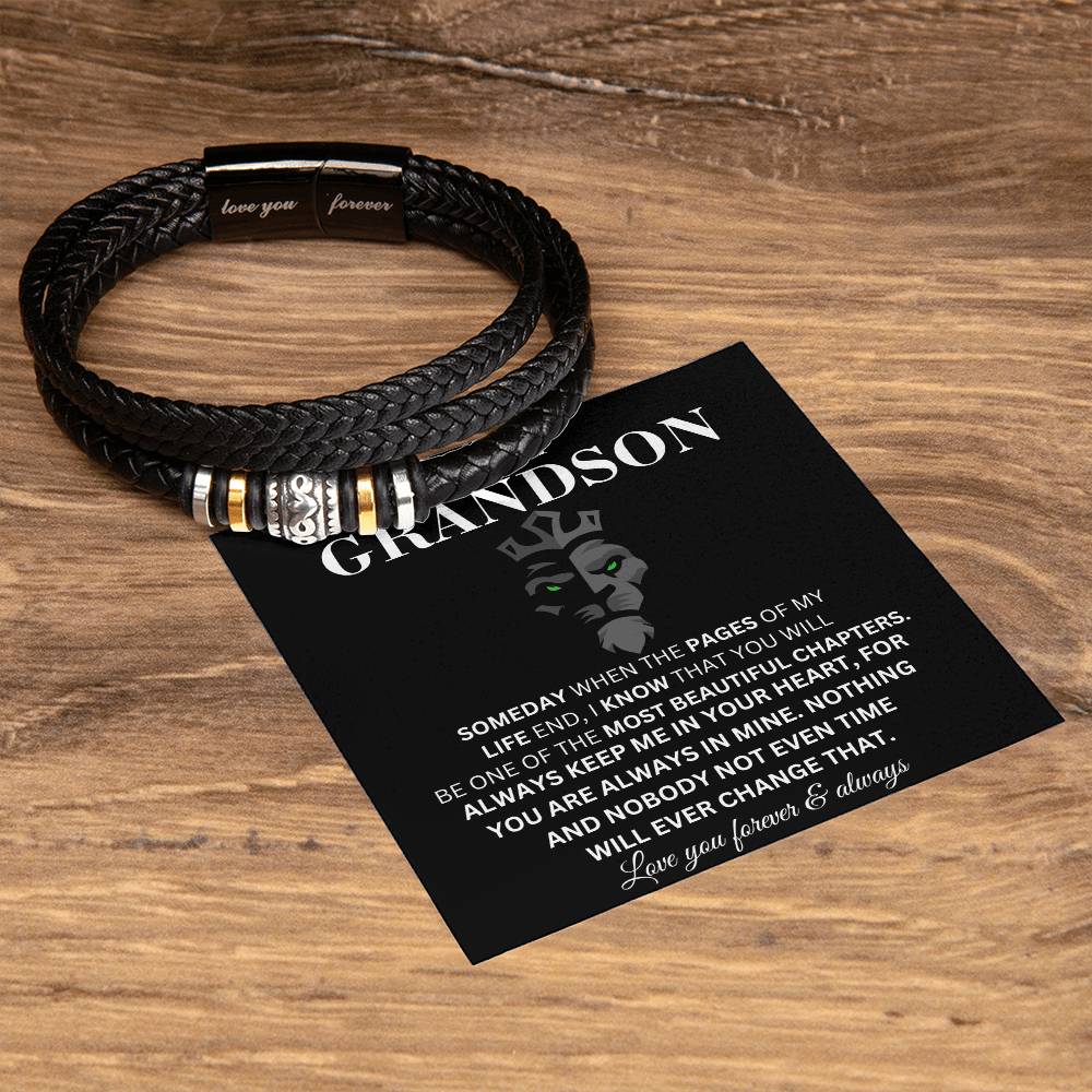 A mi nieto - Mi vida - Pulsera para hombre