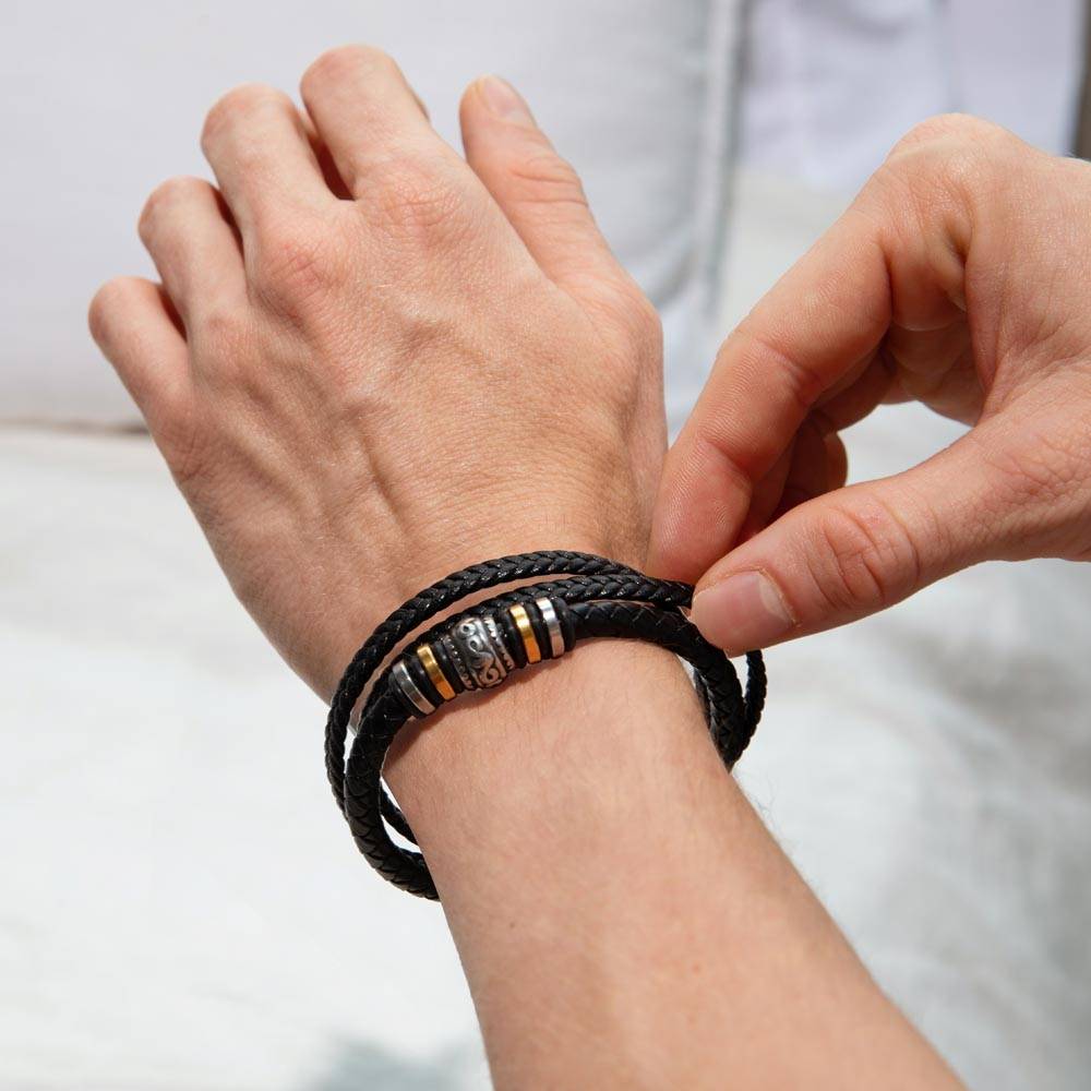 To My Son - Never Forget - Men's Bracelet