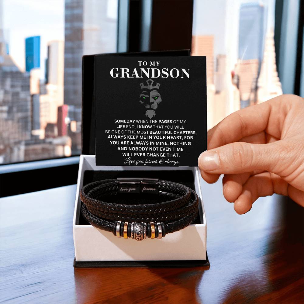 A mi nieto - Mi vida - Pulsera para hombre