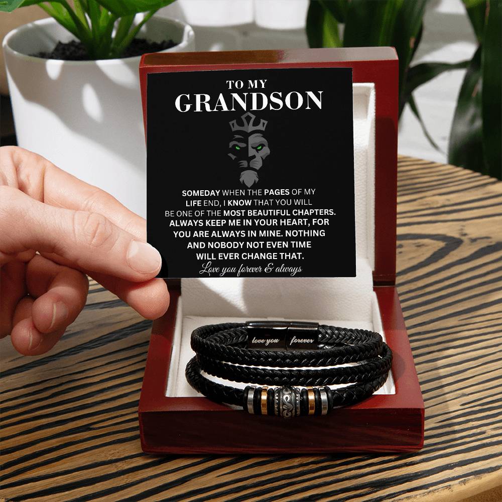 A mi nieto - Mi vida - Pulsera para hombre