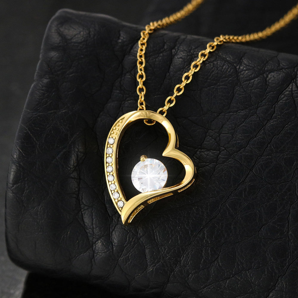 To My Daughter - Be Brave - Forever Love Necklace