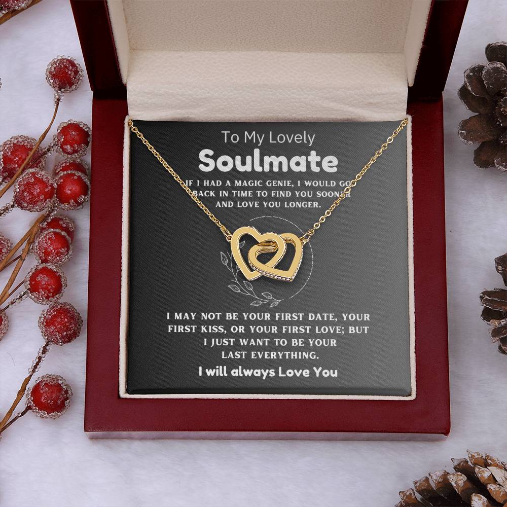 A mi encantadora alma gemela - Primera cita - Collar de corazones entrelazados