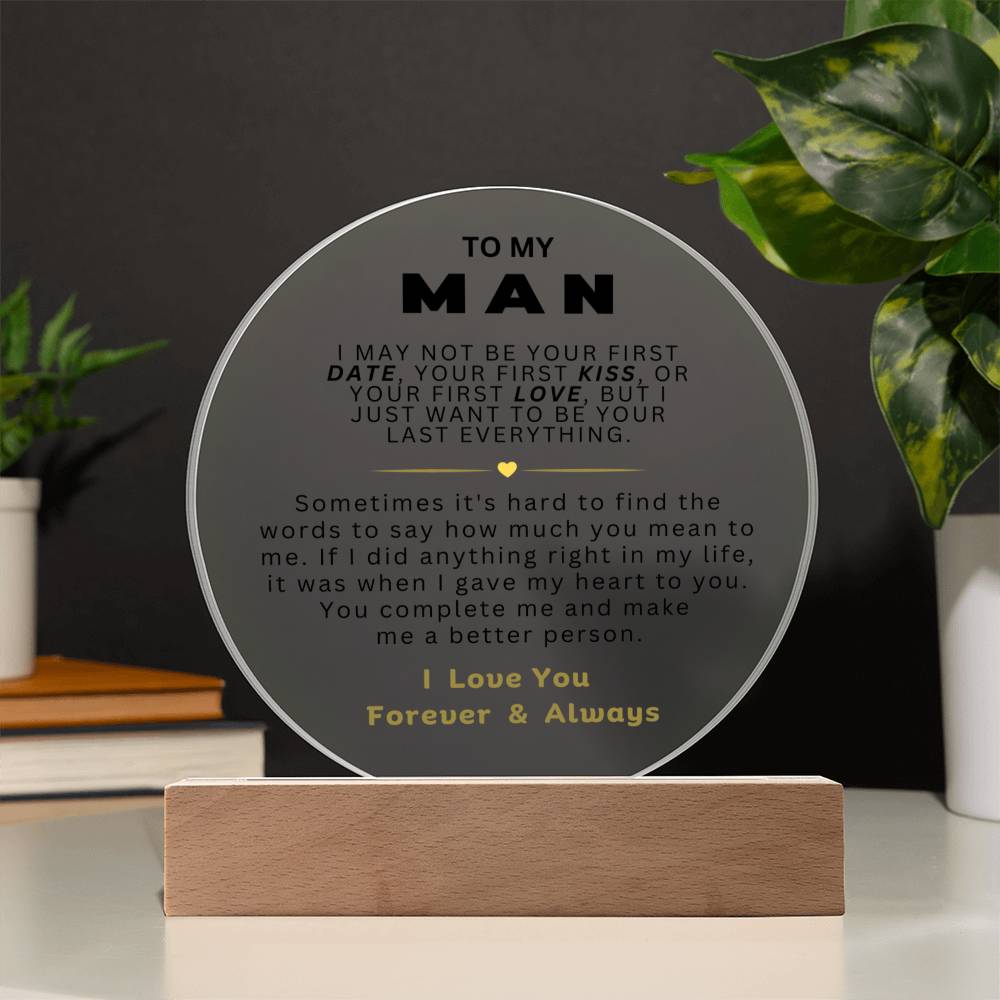 Para mi hombre - Último todo - Placa circular