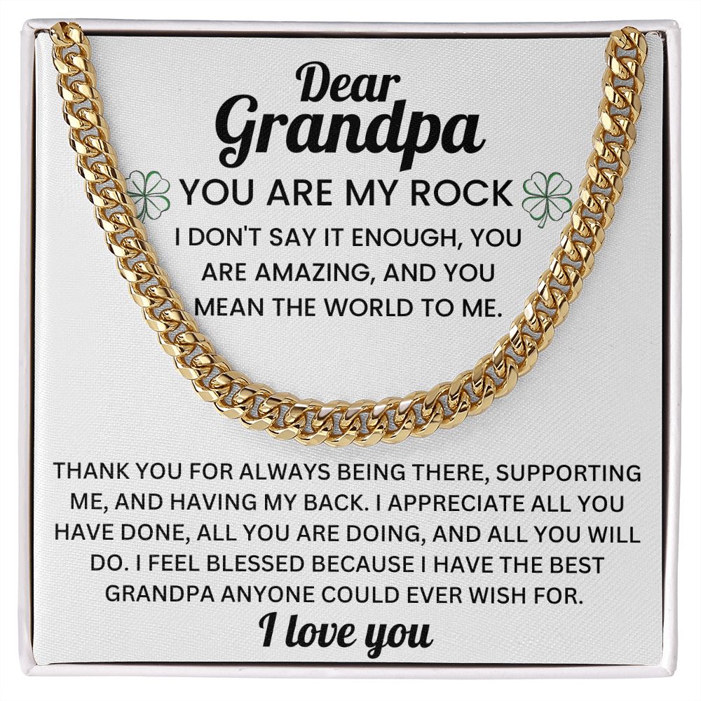 To My Grandpa - Cuban Chain